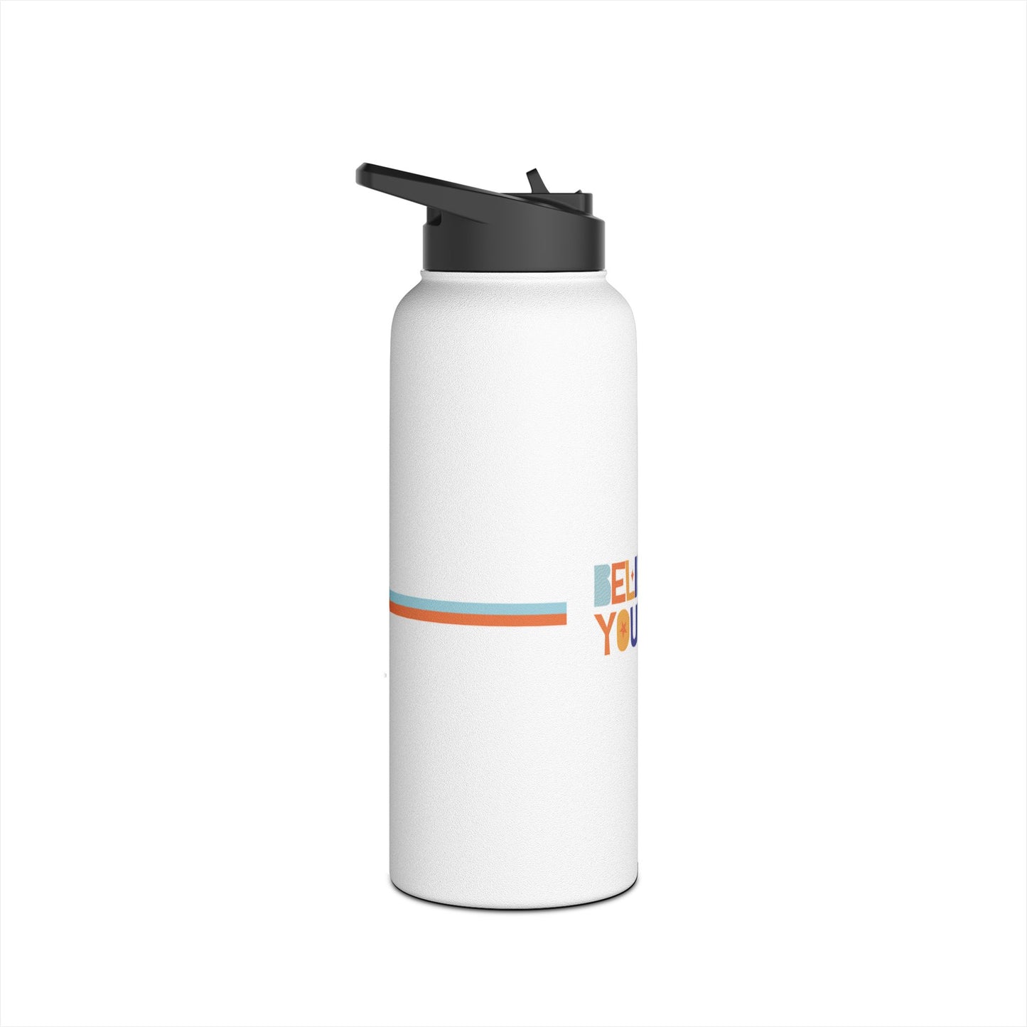 Motivational Stainless Steel Water Bottle - "Believe in Yourself"