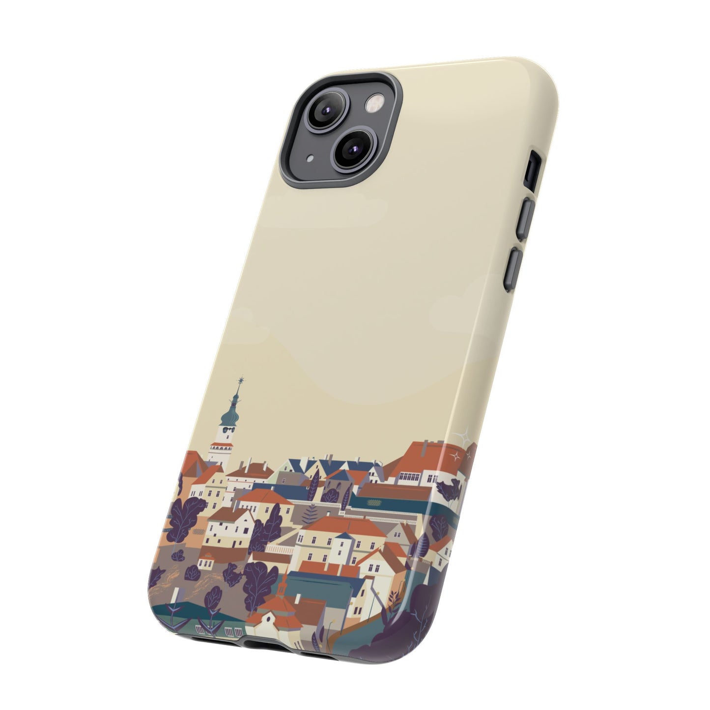 Artistic Phone Case - Charming Village Design