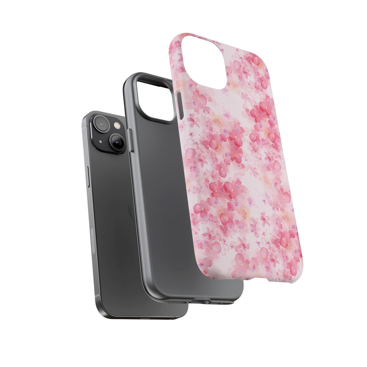 Floral Phone Case - Tough Cases with Pink Blossom Design
