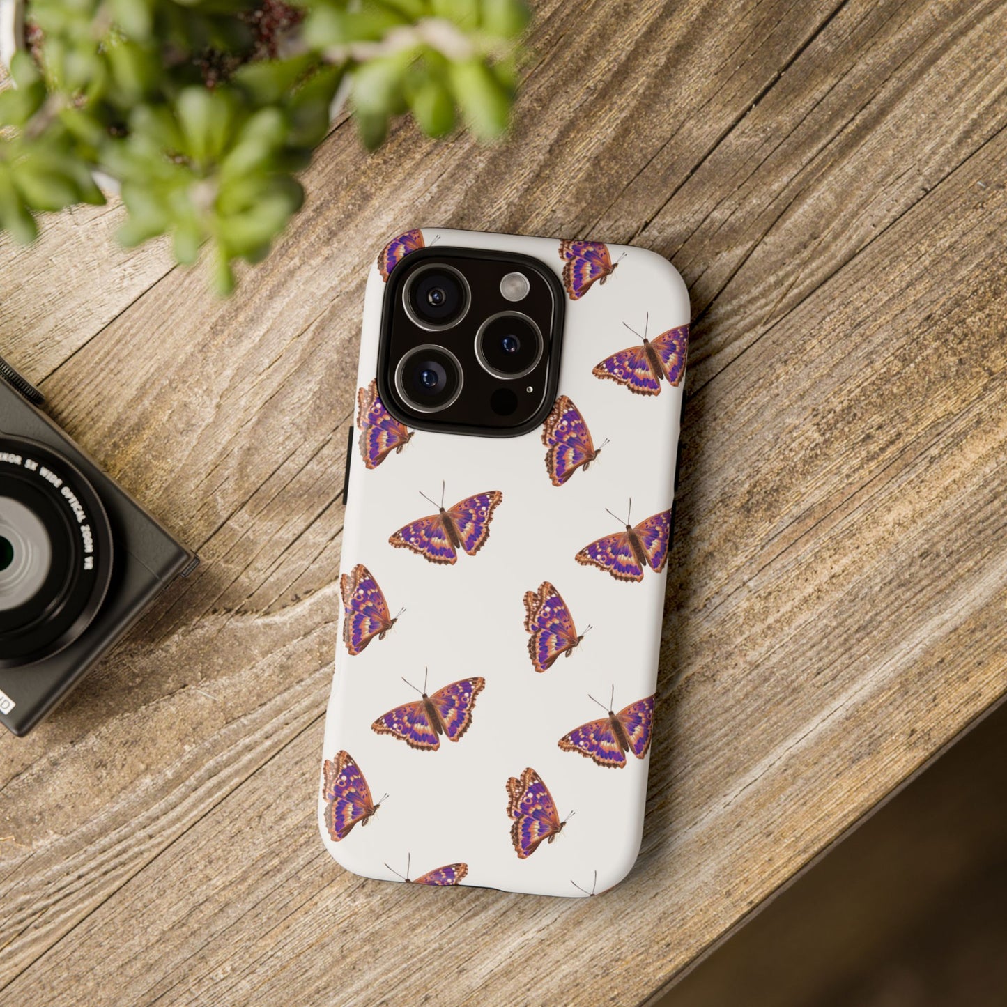 Butterfly Print Phone Case - Tough Case For Stylish Protection