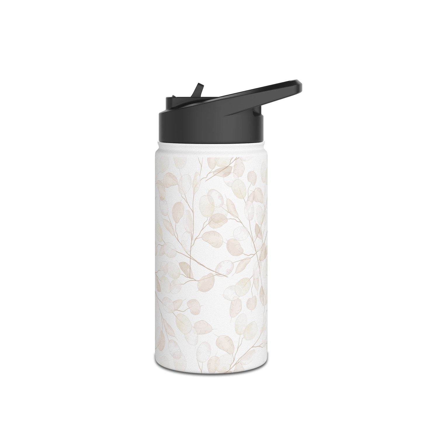 Elegant Floral Stainless Steel Water Bottle - Eco-Friendly Travel Flask