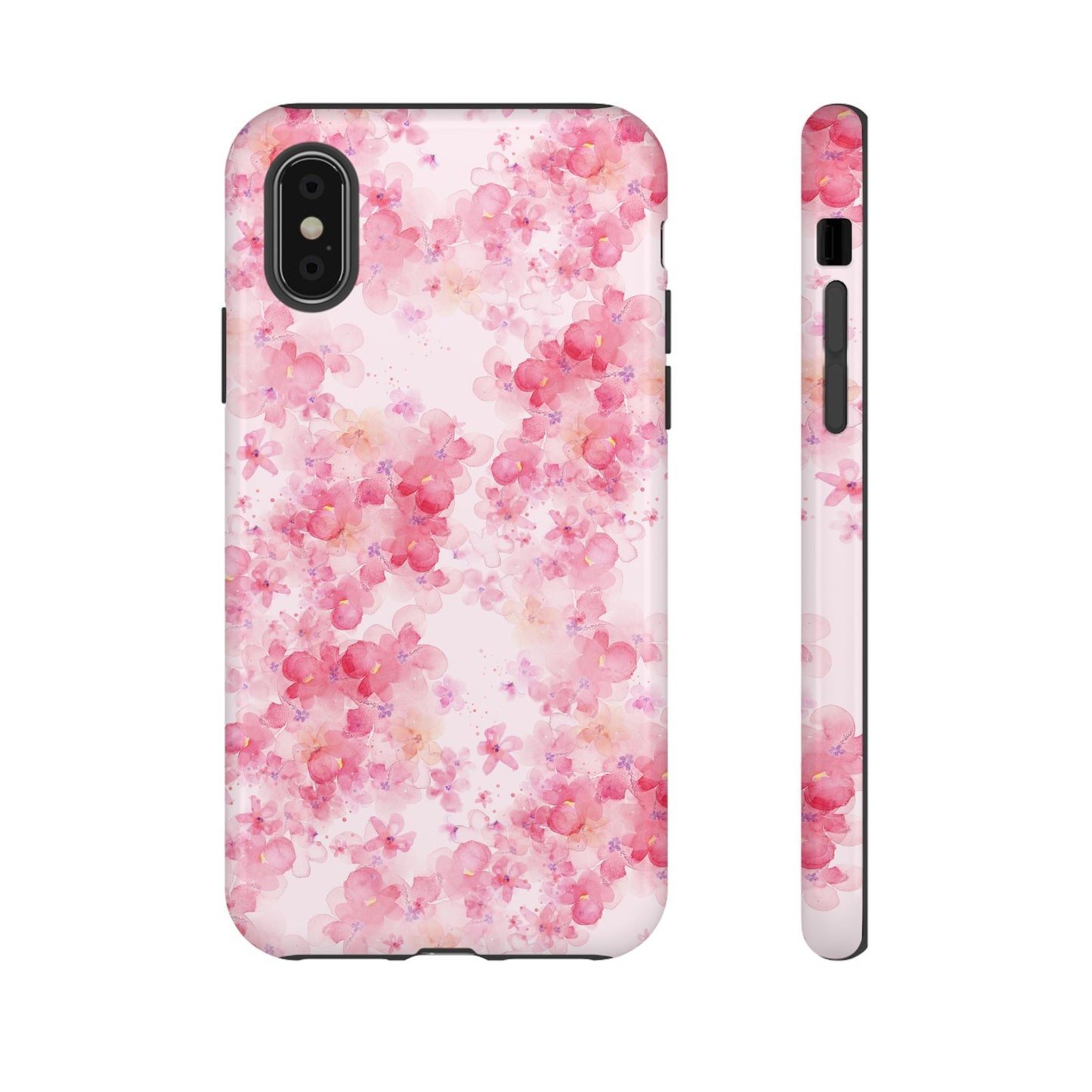 Floral Phone Case - Tough Cases with Pink Blossom Design