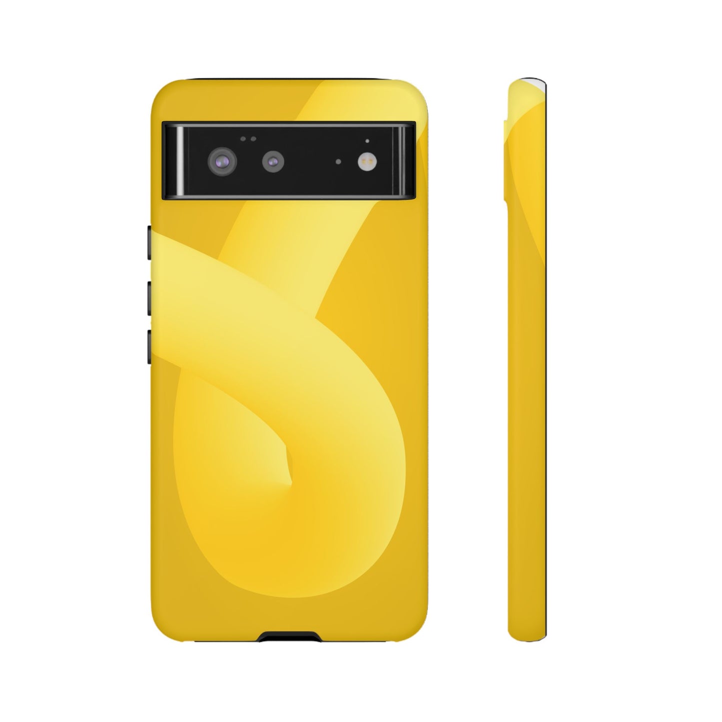 Stylish Tough Phone Case - Modern Yellow Design for Ultimate Protection