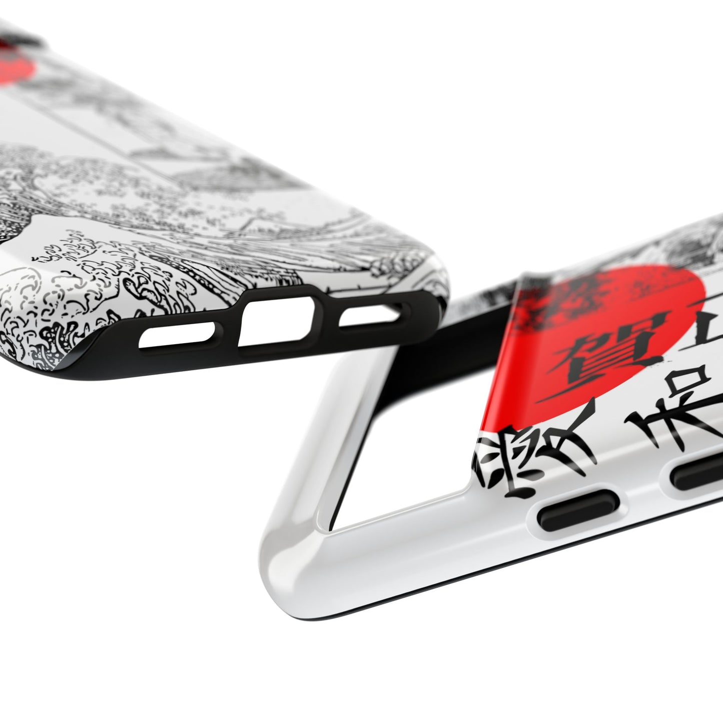 Japanese Zen Art Phone Case - Tough Cases with Wave Design