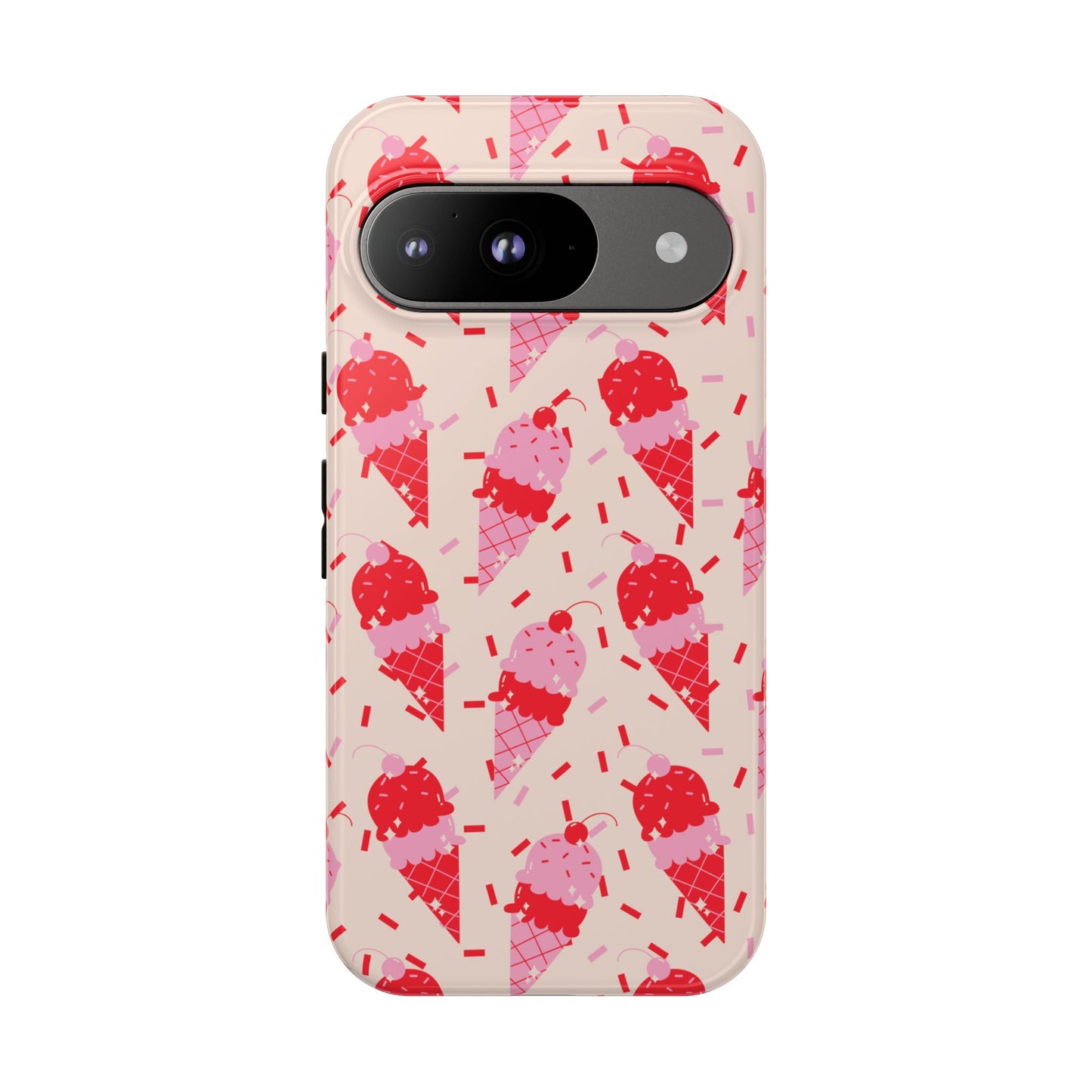 Ice Cream Phone Case - Cute Tough Cases for Ice Cream Lovers, Fun Summer Accessory, Birthday Gift, Colorful iPhone Cover