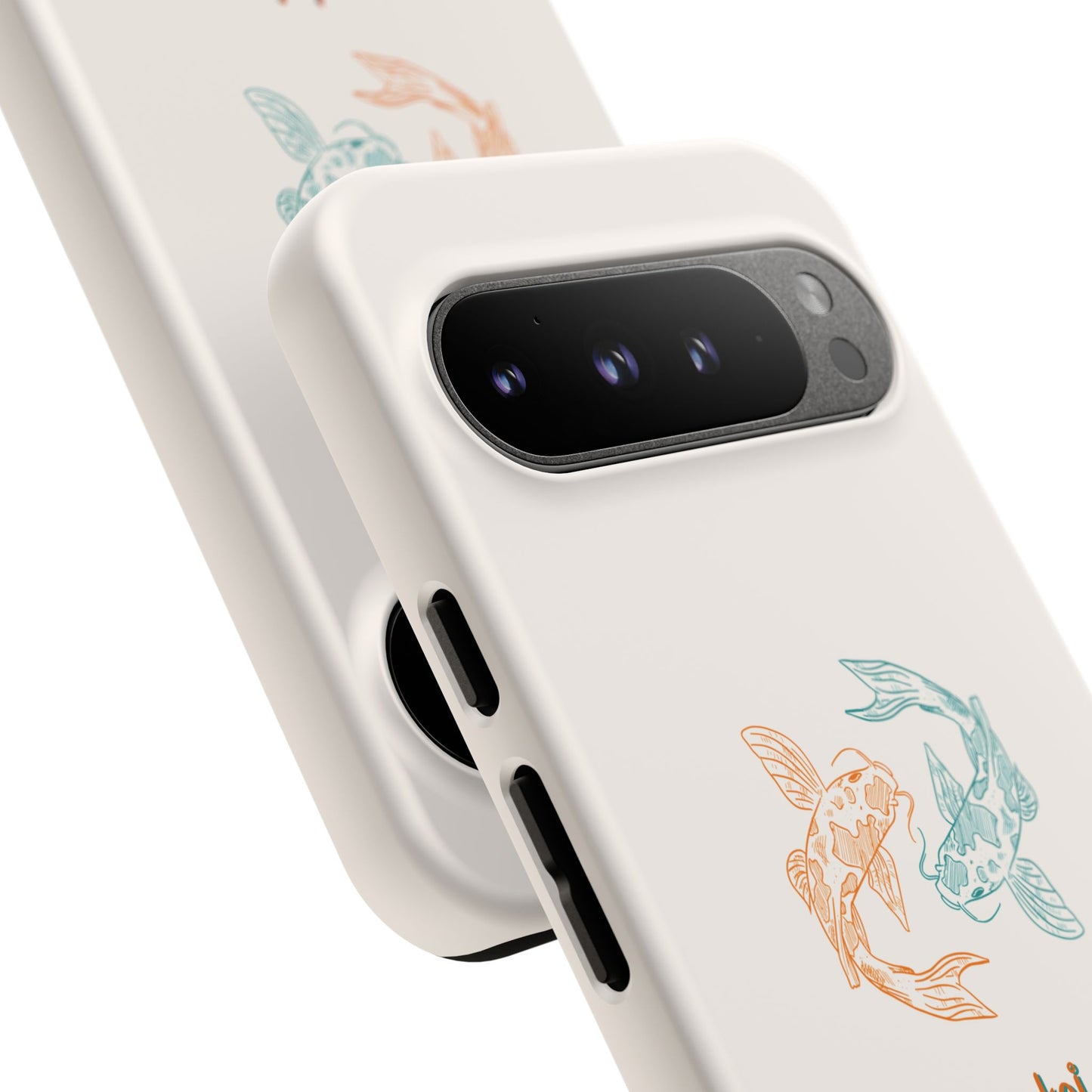 Koi Fish Tough Phone Case - Stylish & Durable Design for Aqua Lovers