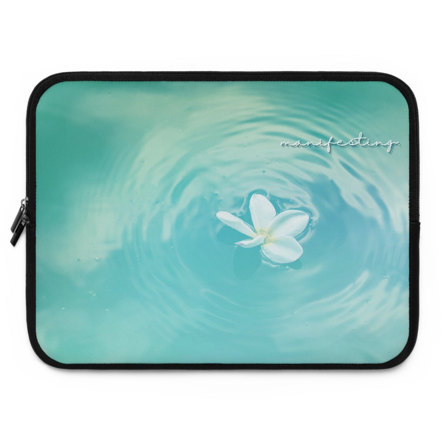 Manifesting Floral Laptop Sleeve – Stylish and Protective Tech Accessory