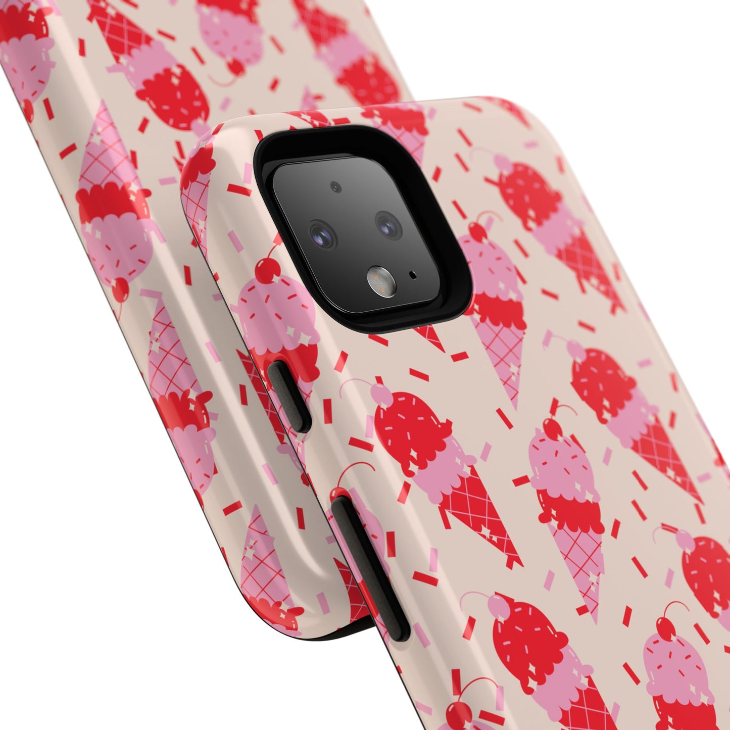 Ice Cream Phone Case - Cute Tough Cases for Ice Cream Lovers, Fun Summer Accessory, Birthday Gift, Colorful iPhone Cover