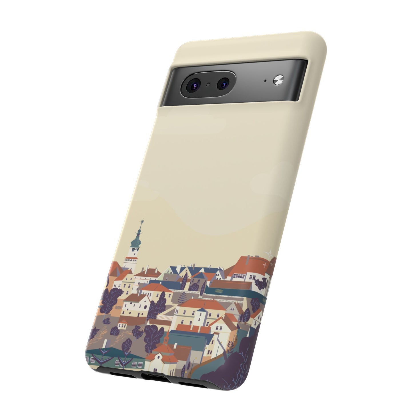 Artistic Phone Case - Charming Village Design