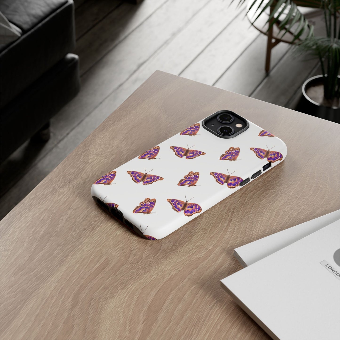 Butterfly Print Phone Case - Tough Case For Stylish Protection