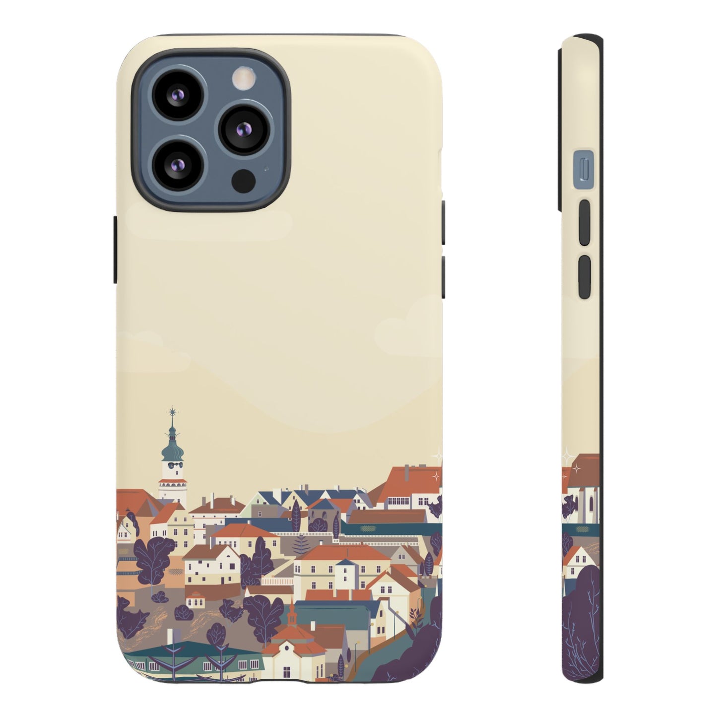 Artistic Phone Case - Charming Village Design