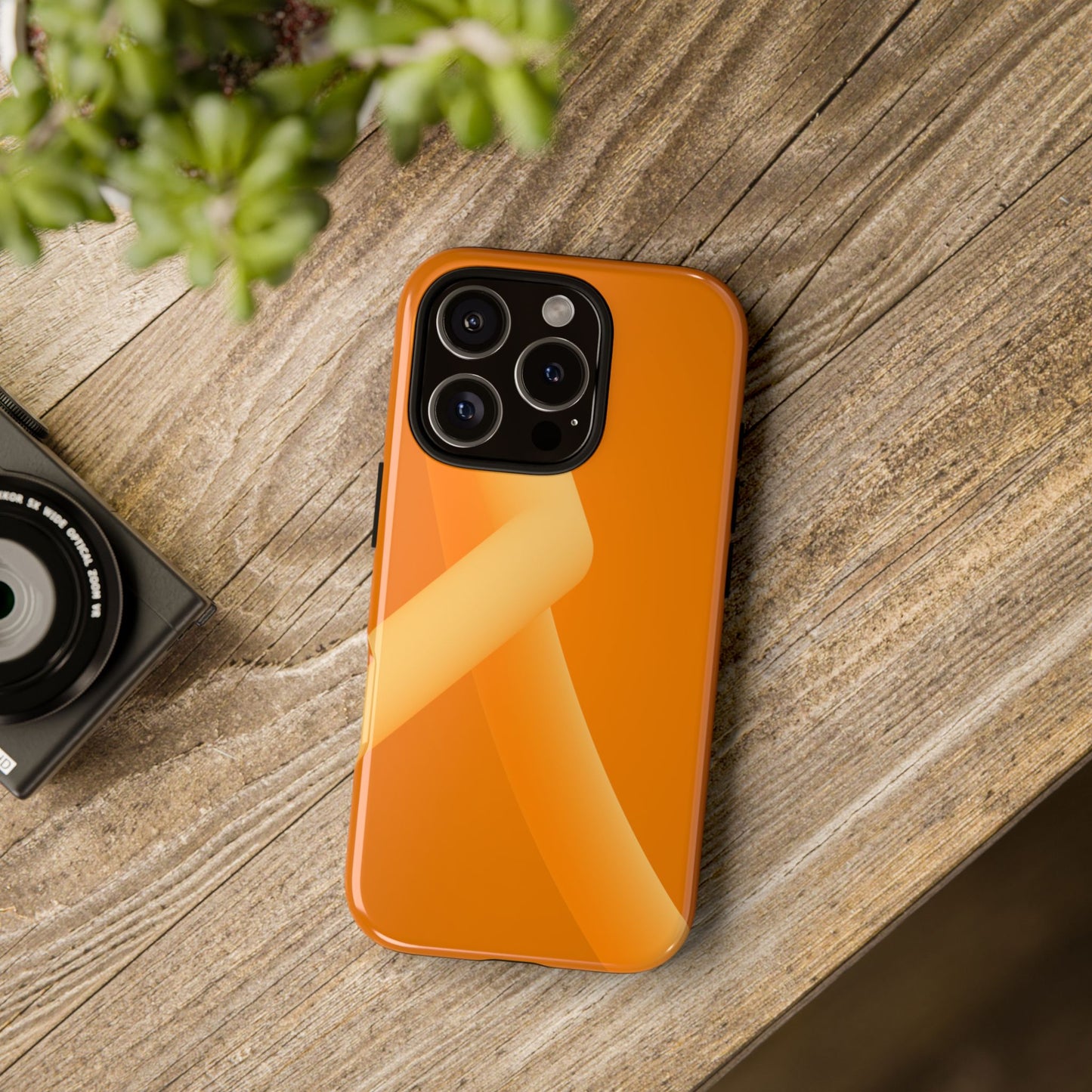 Stylish Tough Phone Case - Modern Orange Design for Ultimate Protection