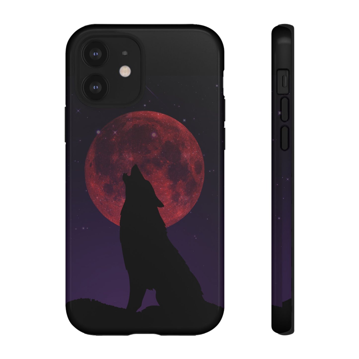Wolf Howling at Blood Moon Phone Case - Tough & Stylish Protector