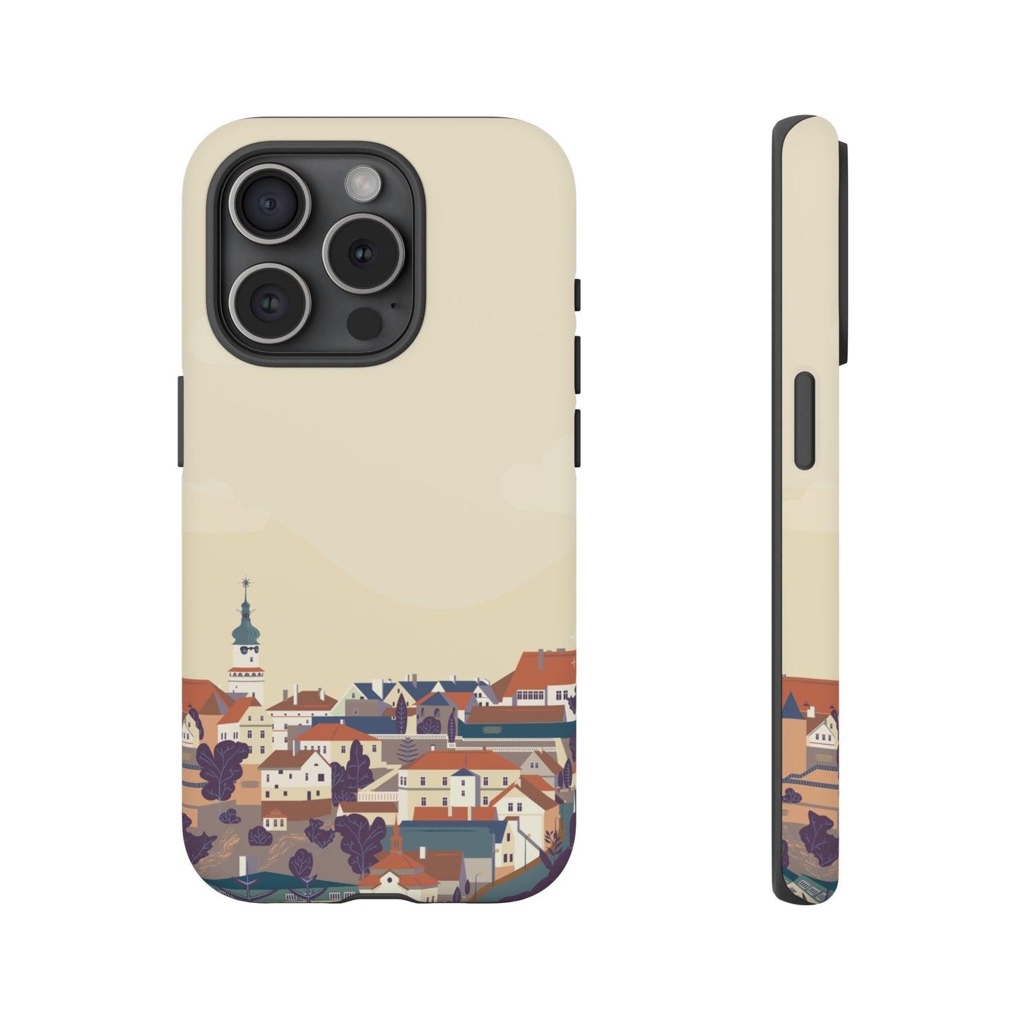Artistic Phone Case - Charming Village Design