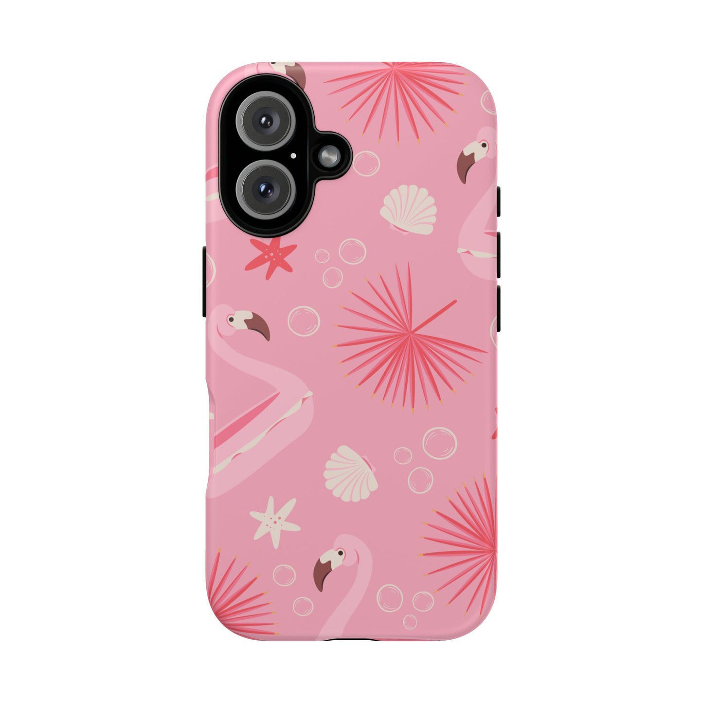Tough Cases: Tropical Flamingo Phone Case for Summer Vibes