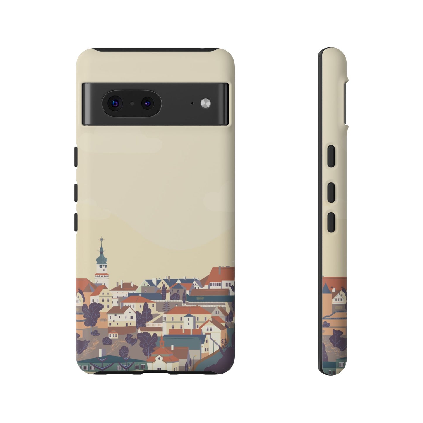 Artistic Phone Case - Charming Village Design