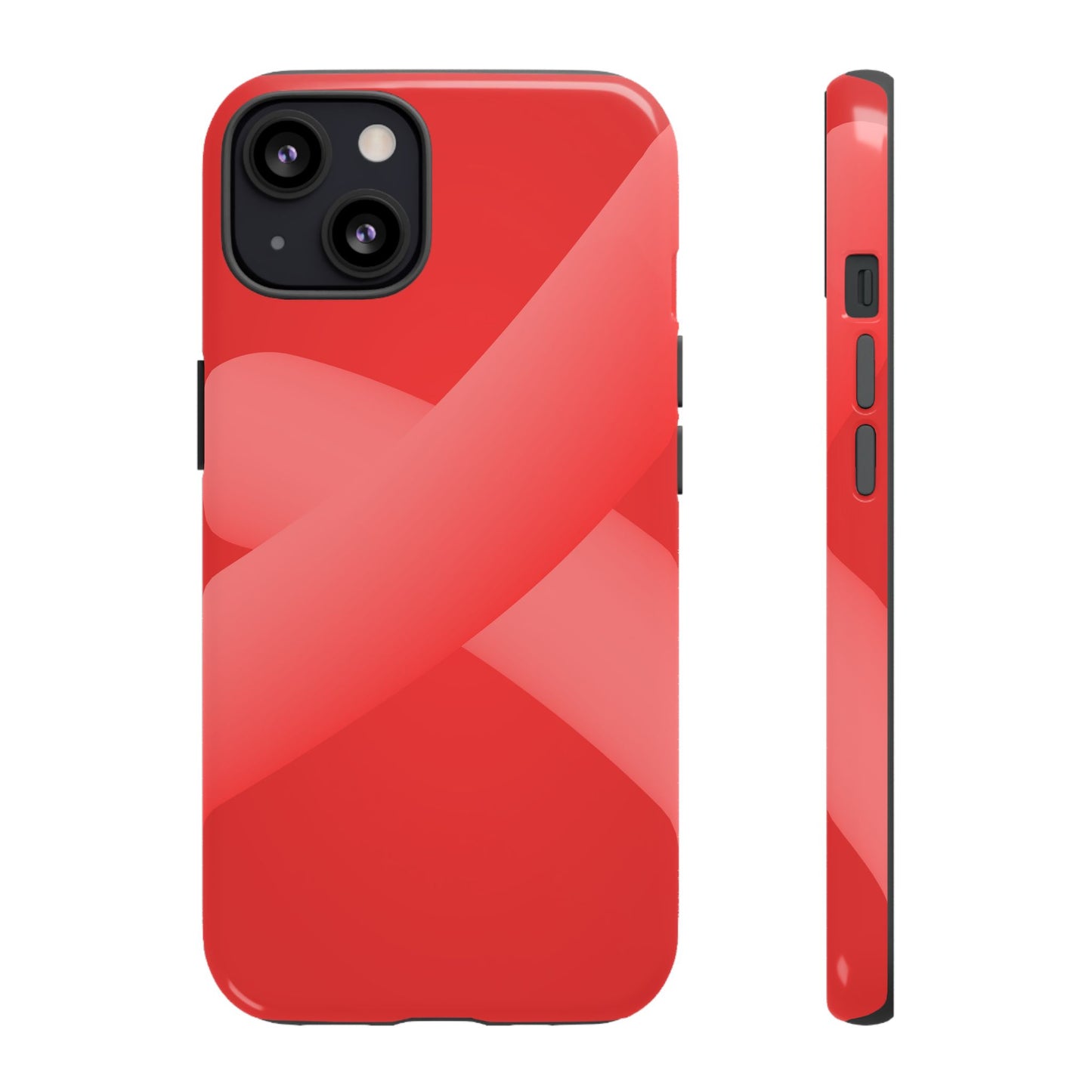 Stylish Tough Phone Case - Modern Red Design for Ultimate Protection