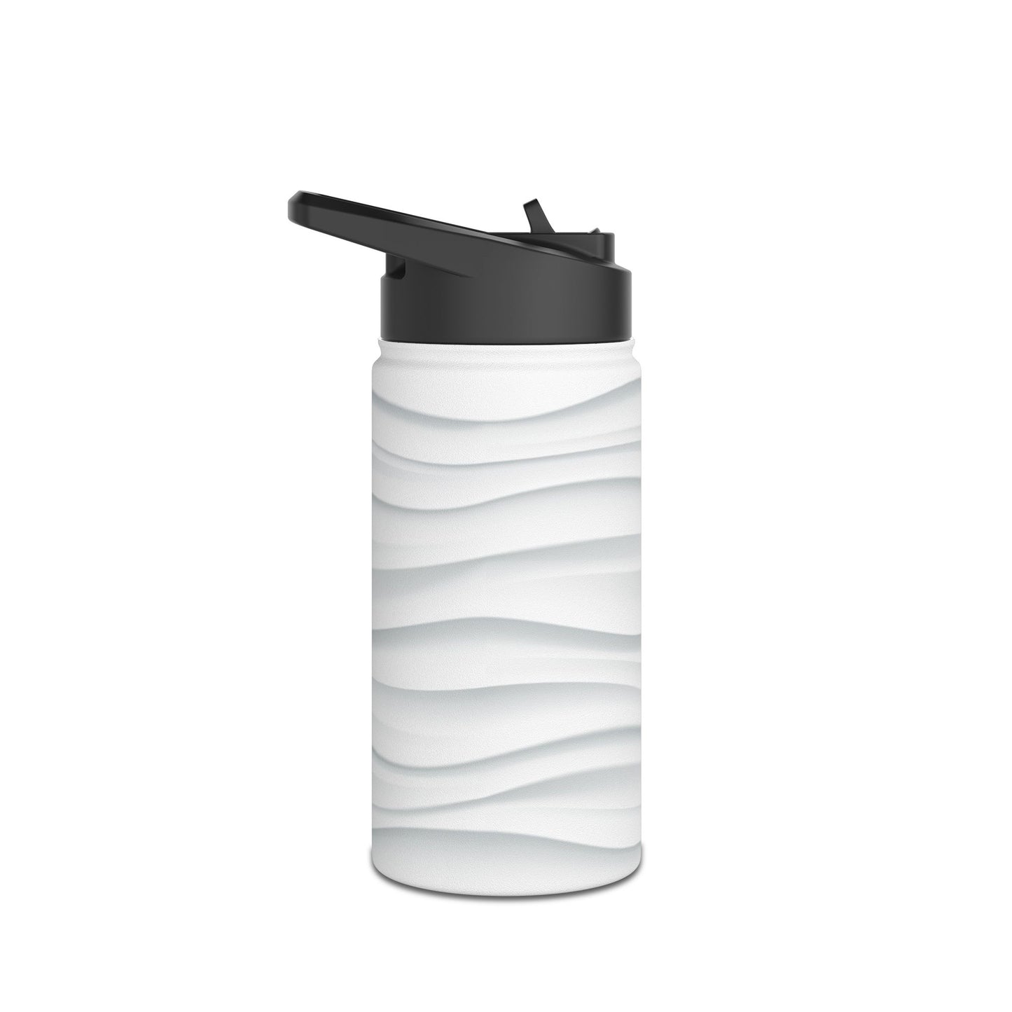 Stylish Stainless Steel Water Bottle - Wave Design