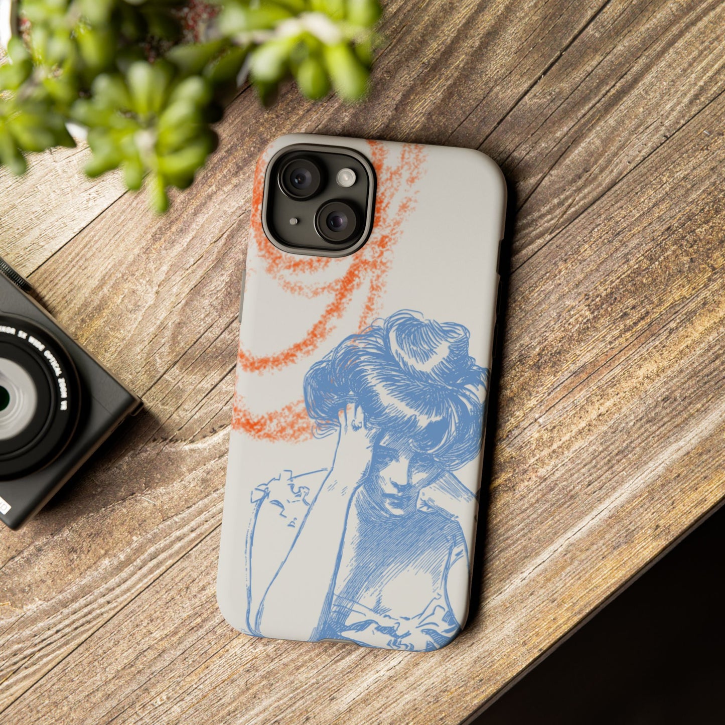 Artistic Phone Case with Stress Relief Design