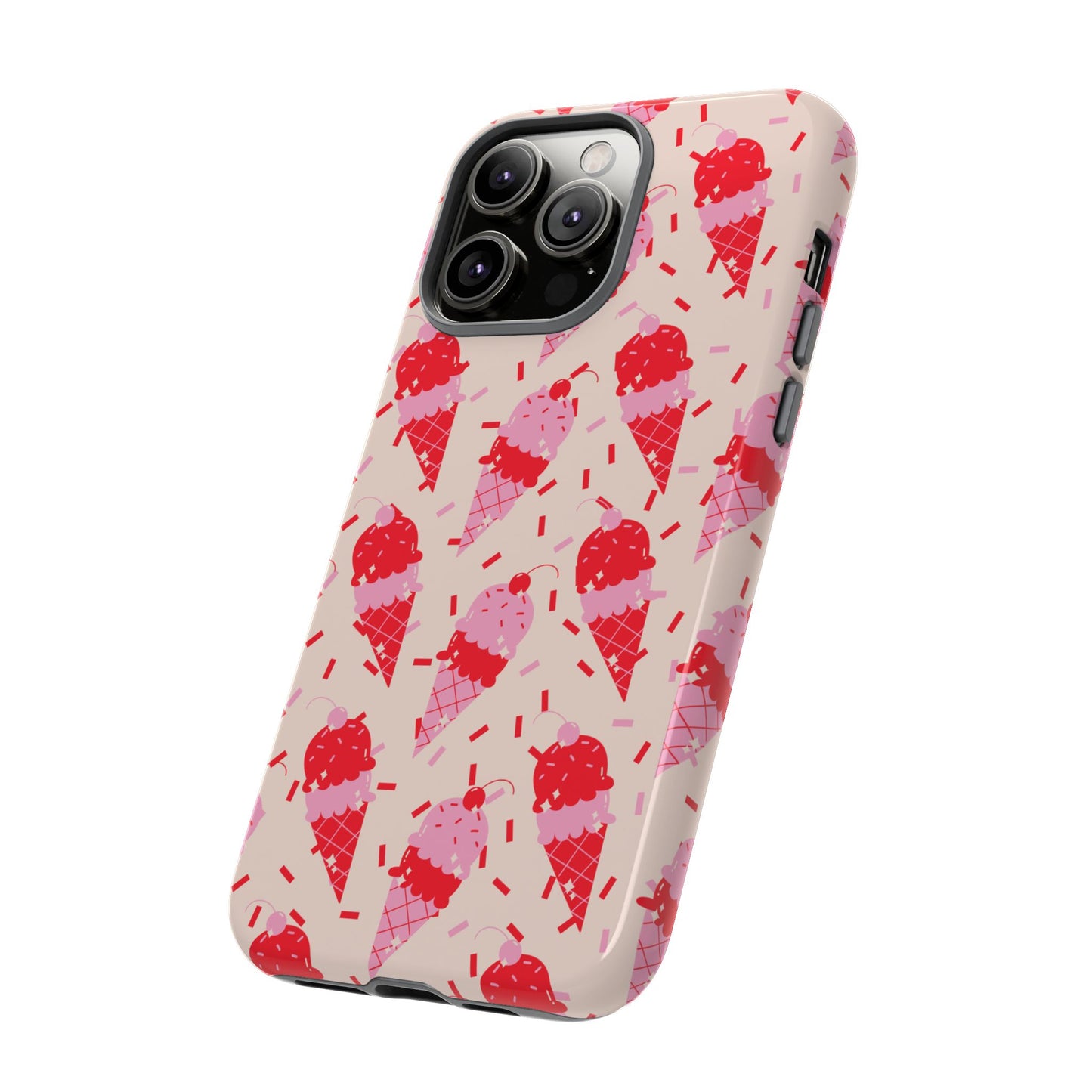 Ice Cream Phone Case - Cute Tough Cases for Ice Cream Lovers, Fun Summer Accessory, Birthday Gift, Colorful iPhone Cover