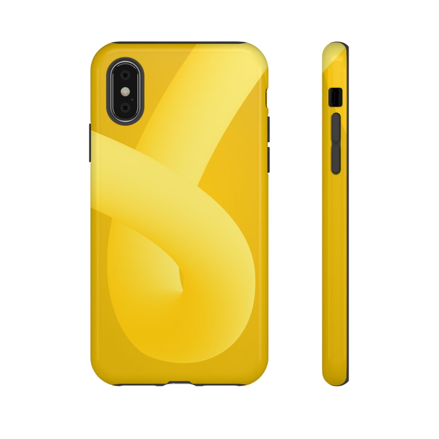 Stylish Tough Phone Case - Modern Yellow Design for Ultimate Protection