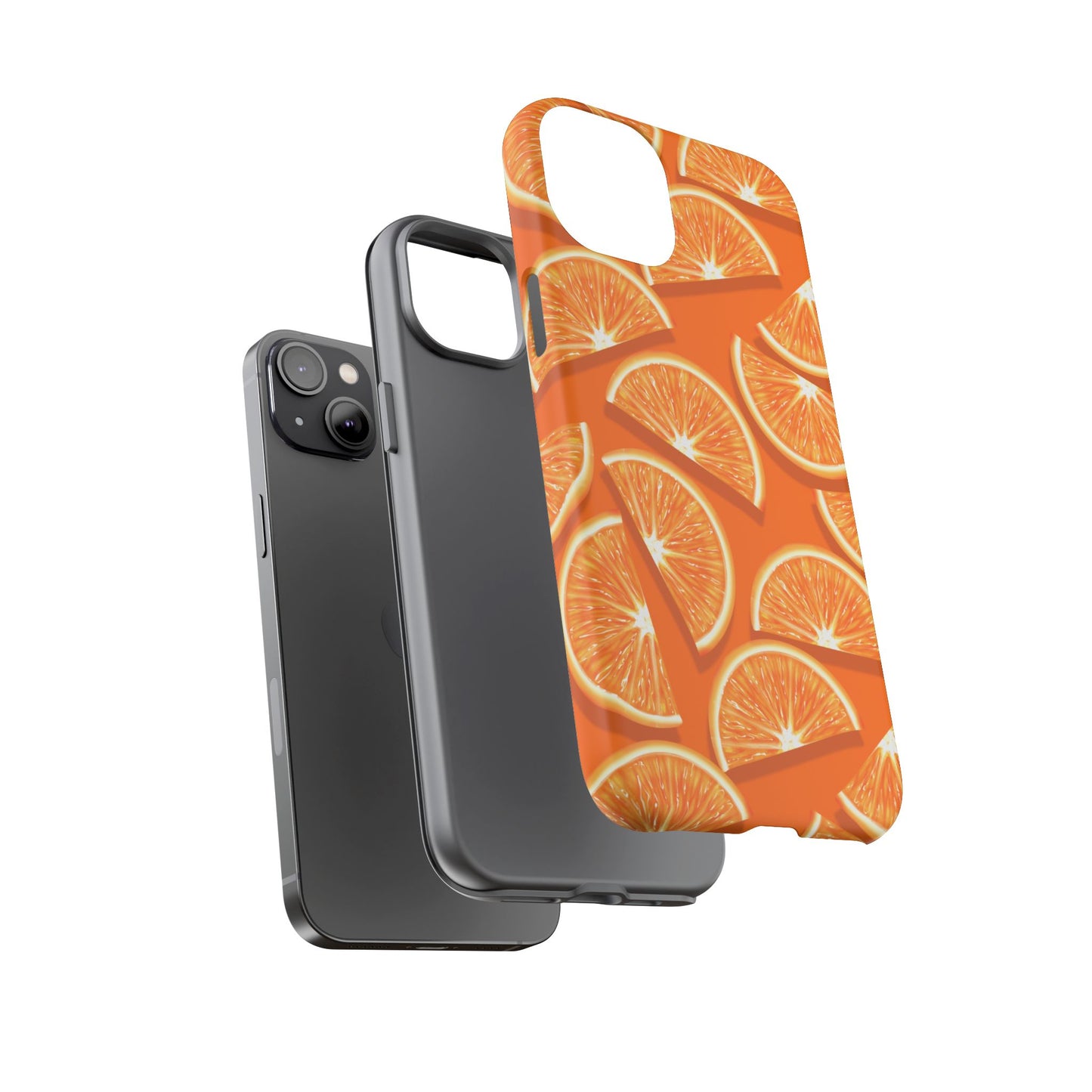Vibrant Orange Slice Phone Case - Tough Cases for Phone Protection
