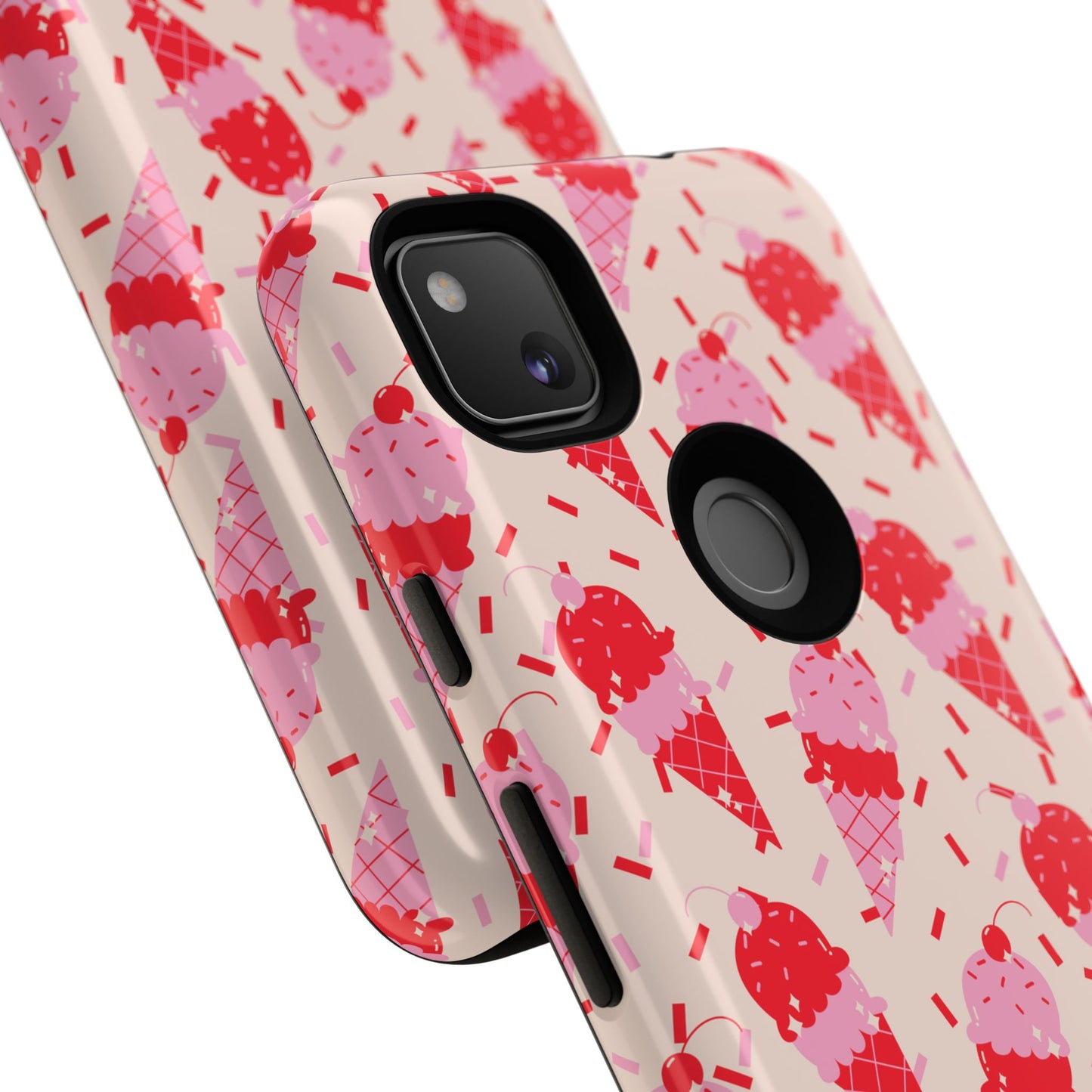Ice Cream Phone Case - Cute Tough Cases for Ice Cream Lovers, Fun Summer Accessory, Birthday Gift, Colorful iPhone Cover
