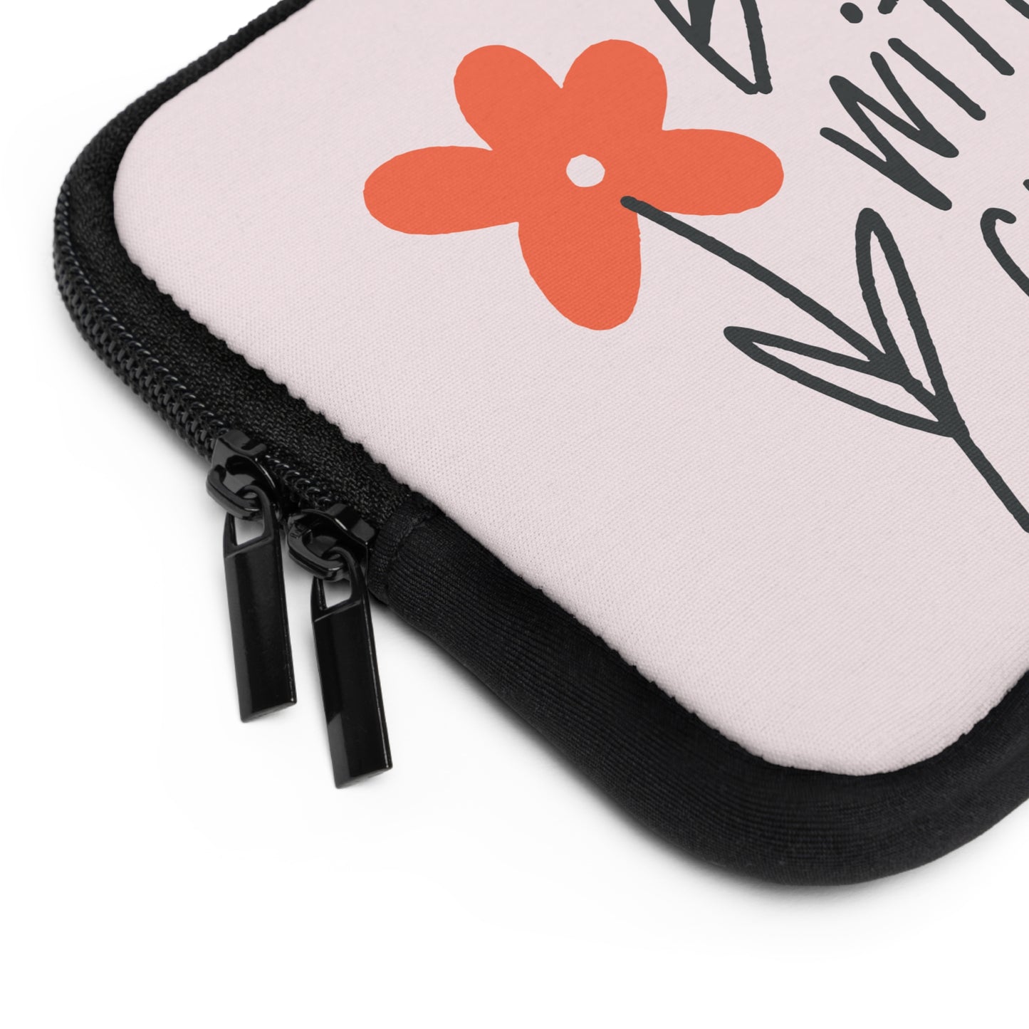 Floral Laptop Sleeve - Bloom with Grace, Cute Tech Case, Laptop Bag, Gifts for Students, Spring Accessories
