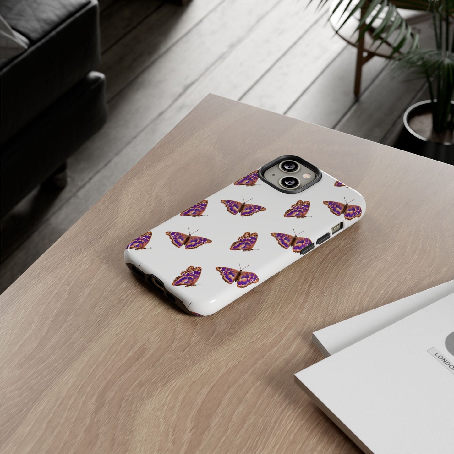 Butterfly Print Phone Case - Tough Case For Stylish Protection