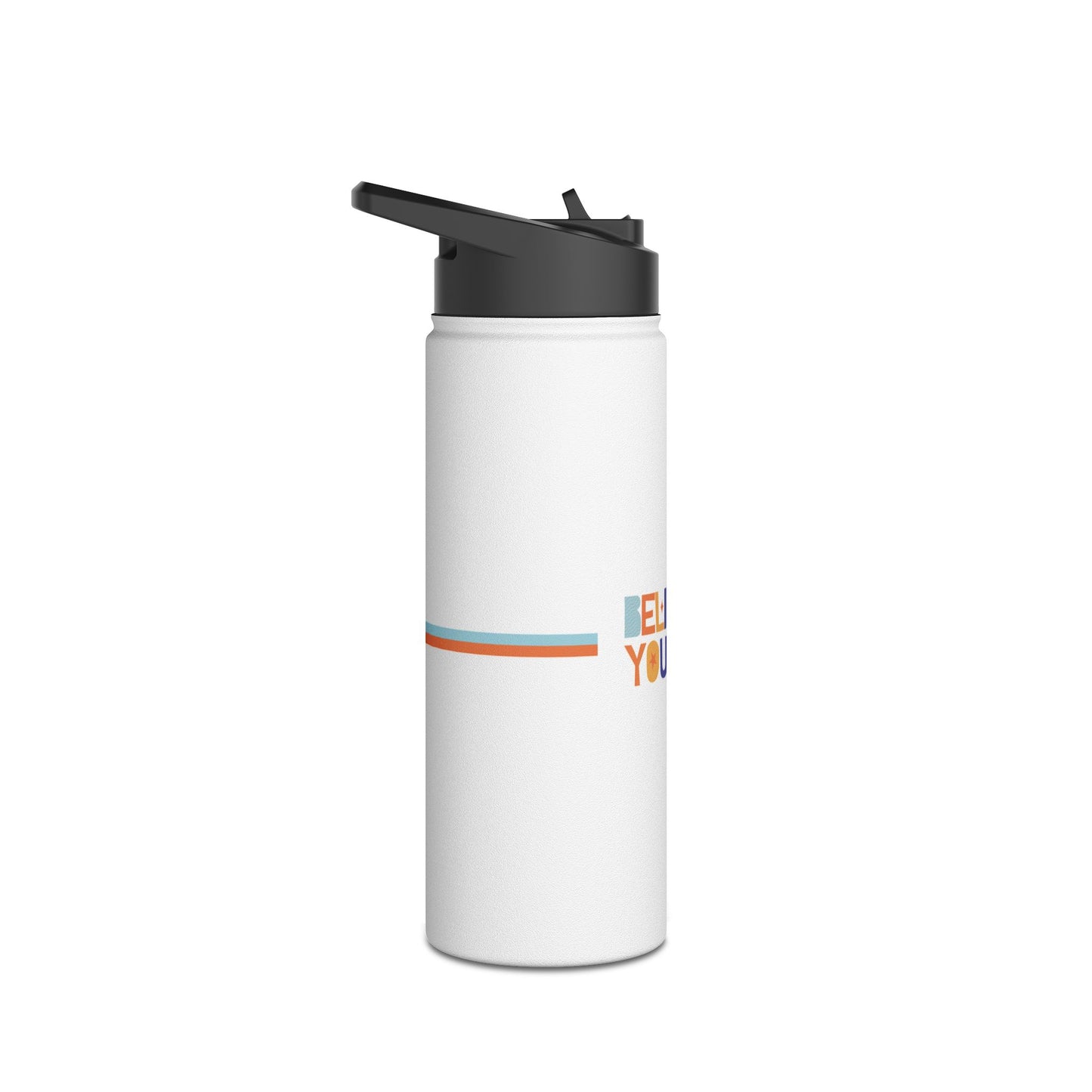 Motivational Stainless Steel Water Bottle - "Believe in Yourself"