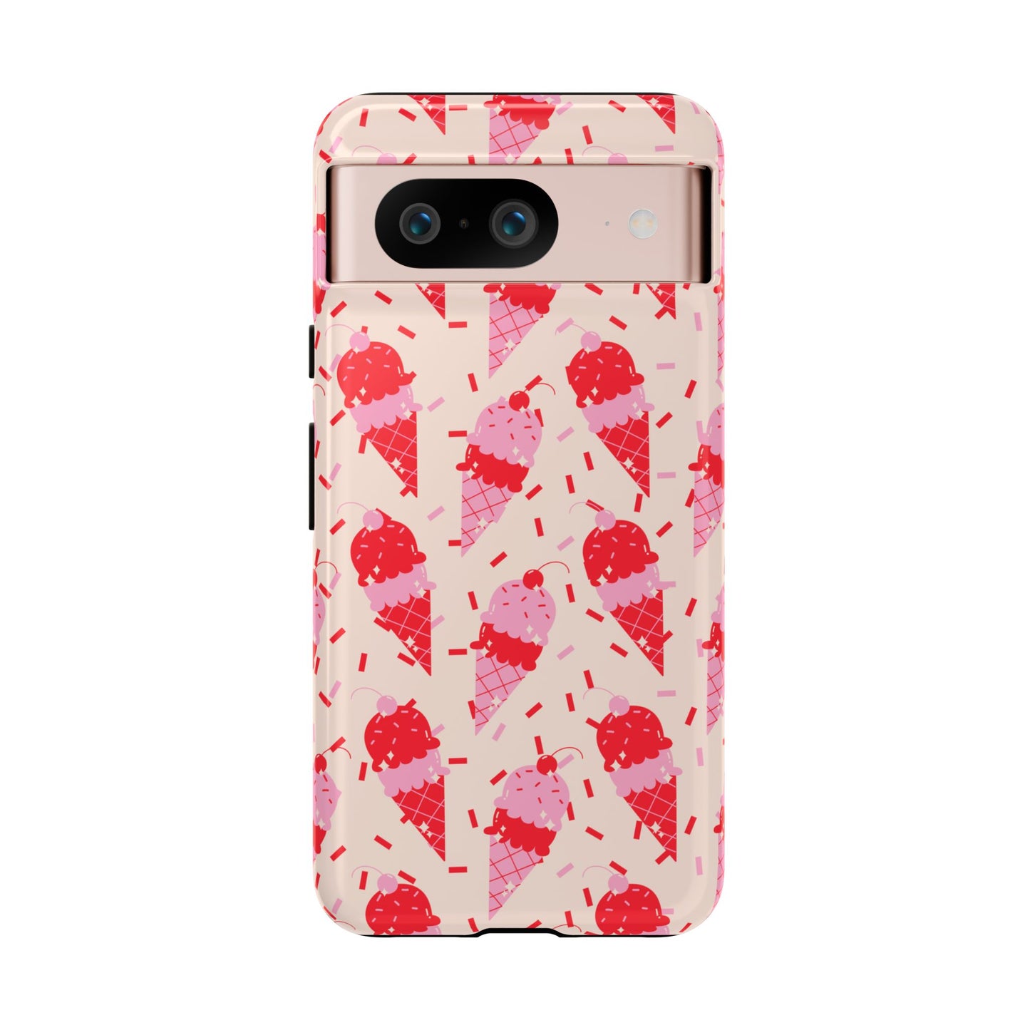 Ice Cream Phone Case - Cute Tough Cases for Ice Cream Lovers, Fun Summer Accessory, Birthday Gift, Colorful iPhone Cover