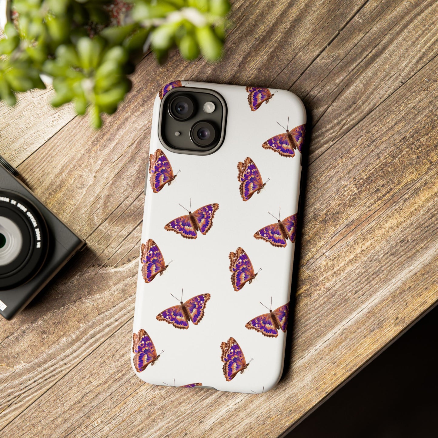 Butterfly Print Phone Case - Tough Case For Stylish Protection