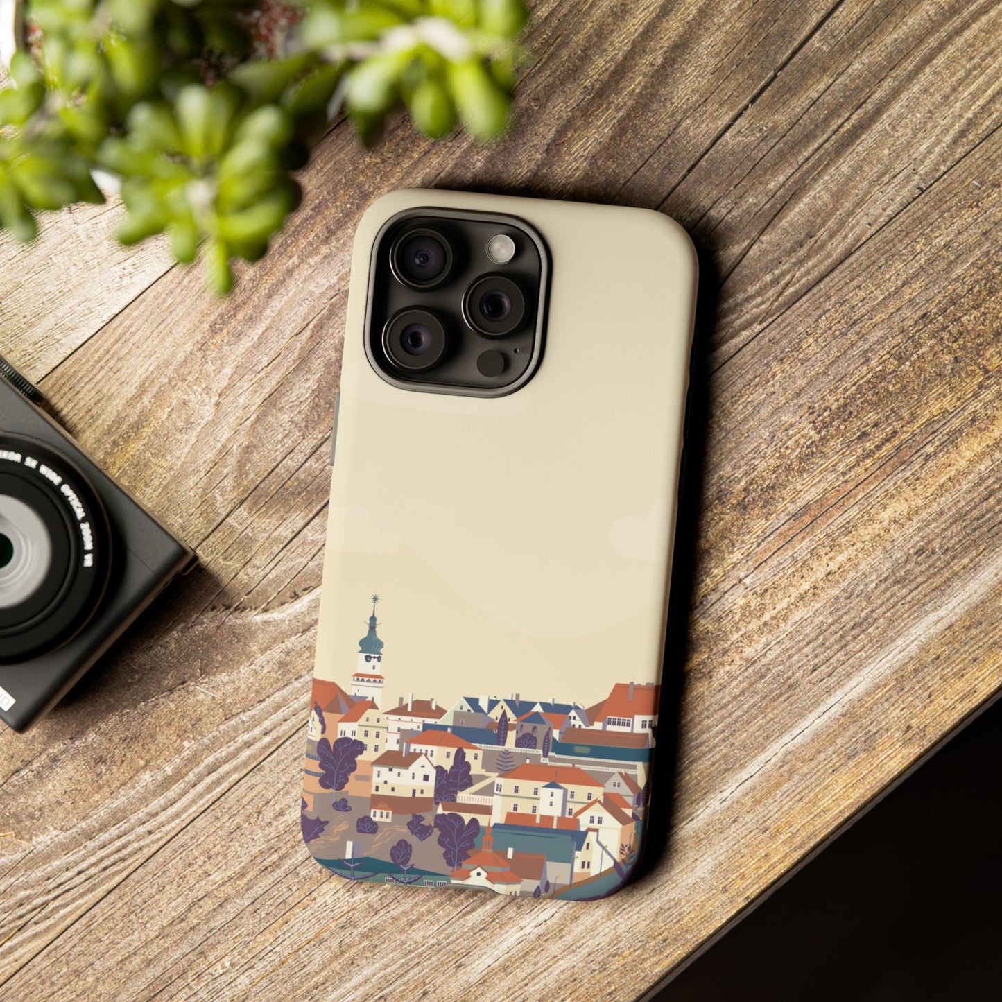 Artistic Phone Case - Charming Village Design