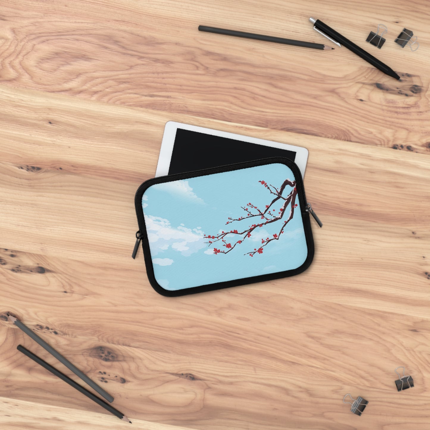 Cherry Blossom Laptop Sleeve - Elegant Design for Tech Lovers