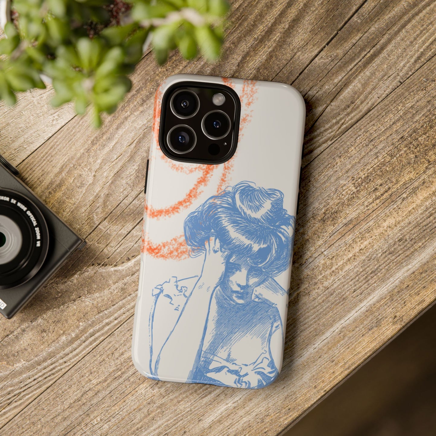 Artistic Phone Case with Stress Relief Design