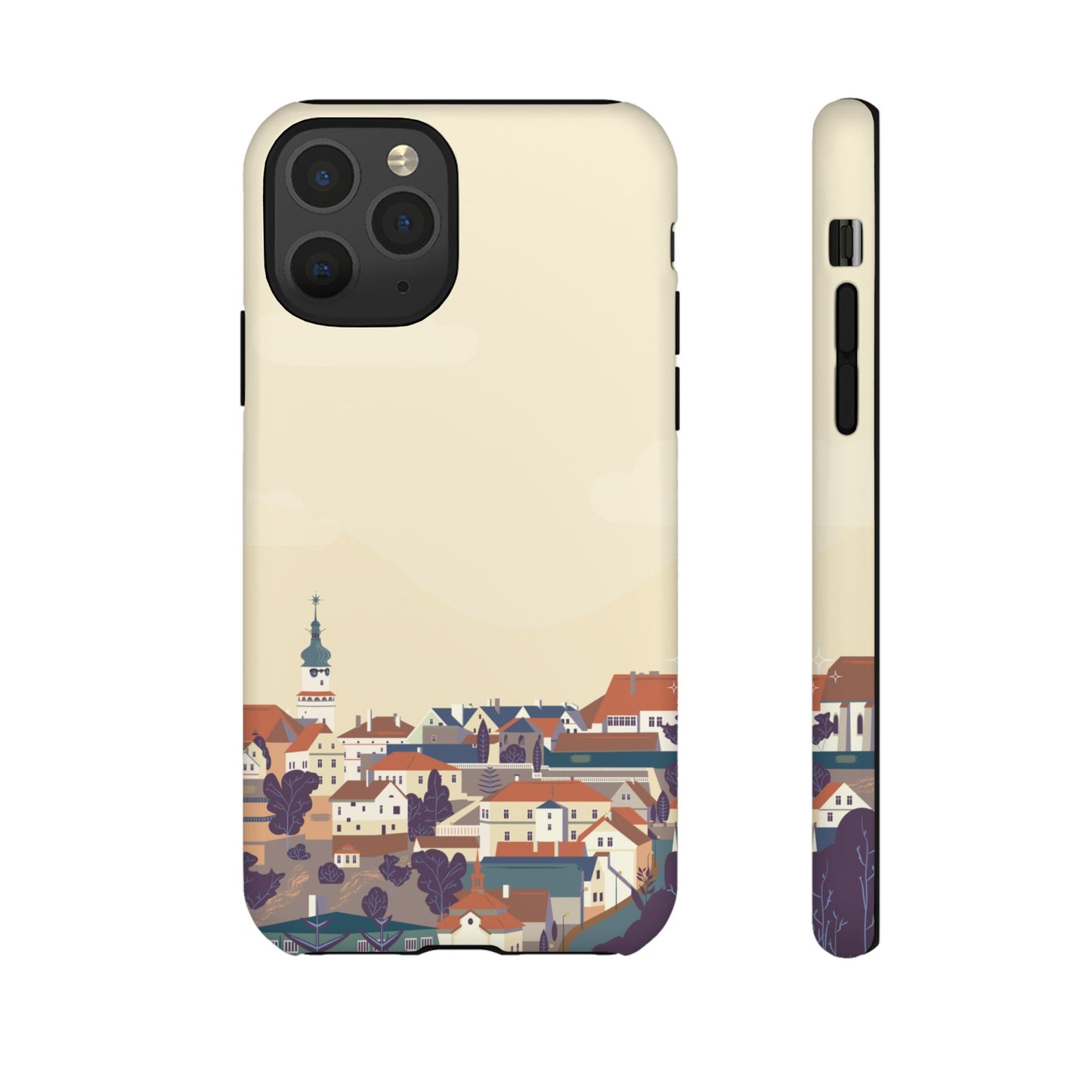 Artistic Phone Case - Charming Village Design