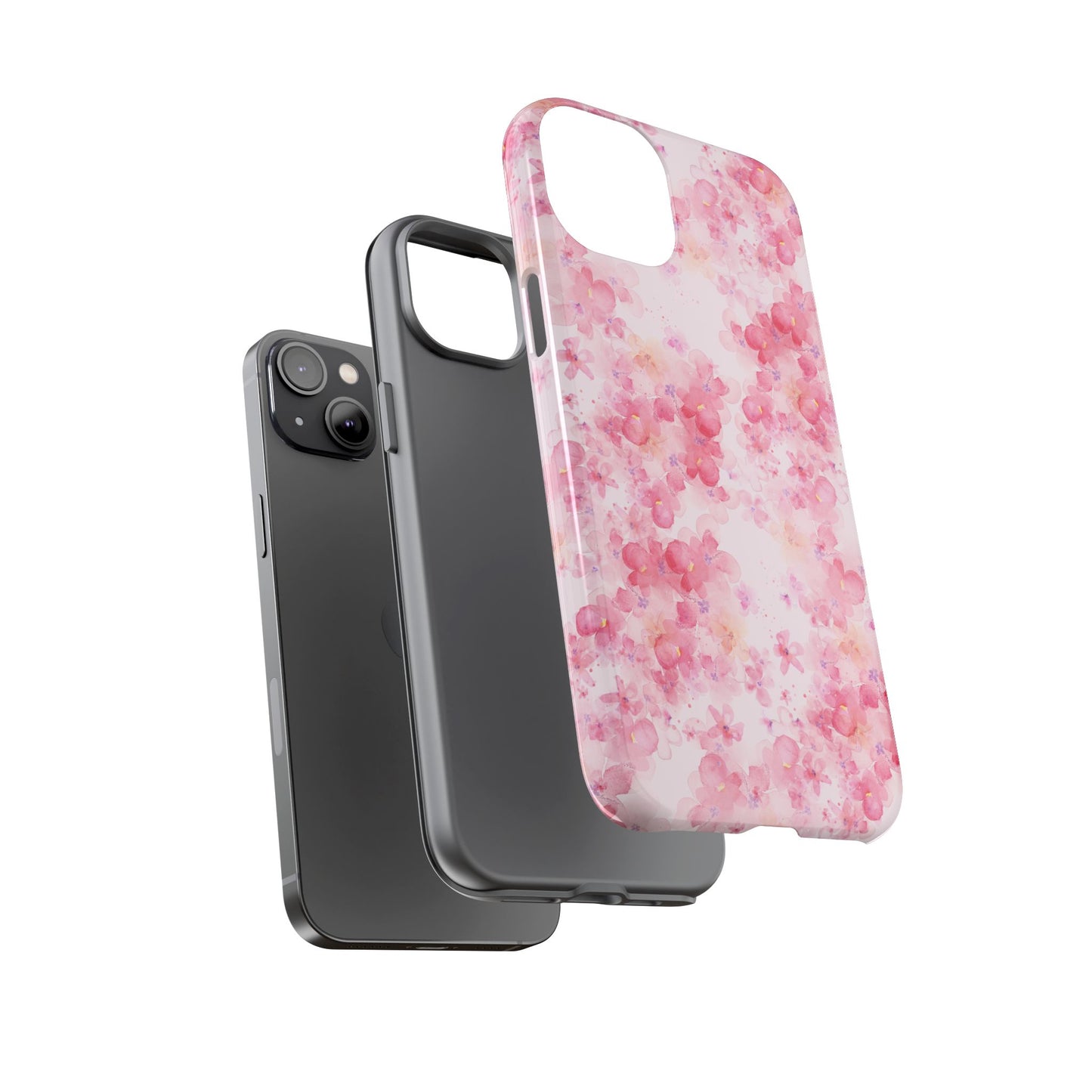 Floral Phone Case - Tough Cases with Pink Blossom Design