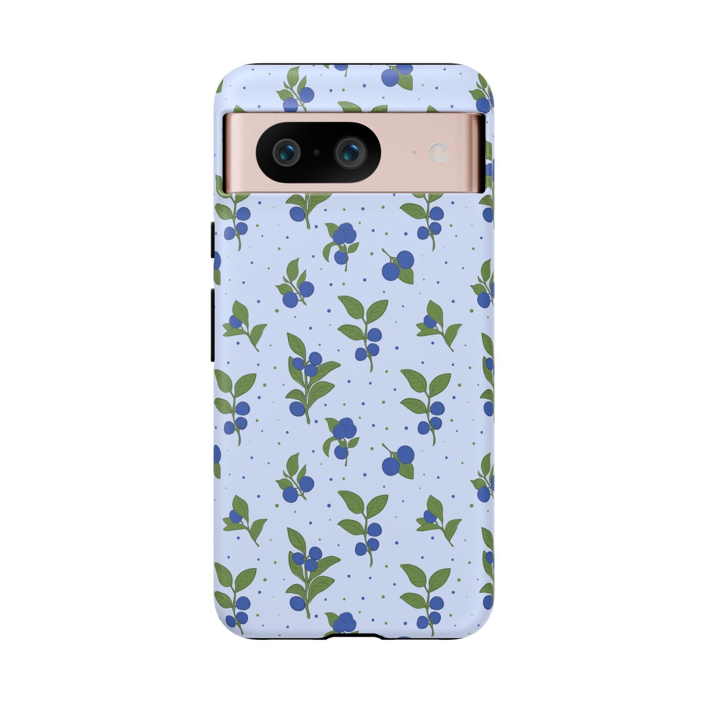 Floral Tough Phone Case - Blueberry Blossom Design