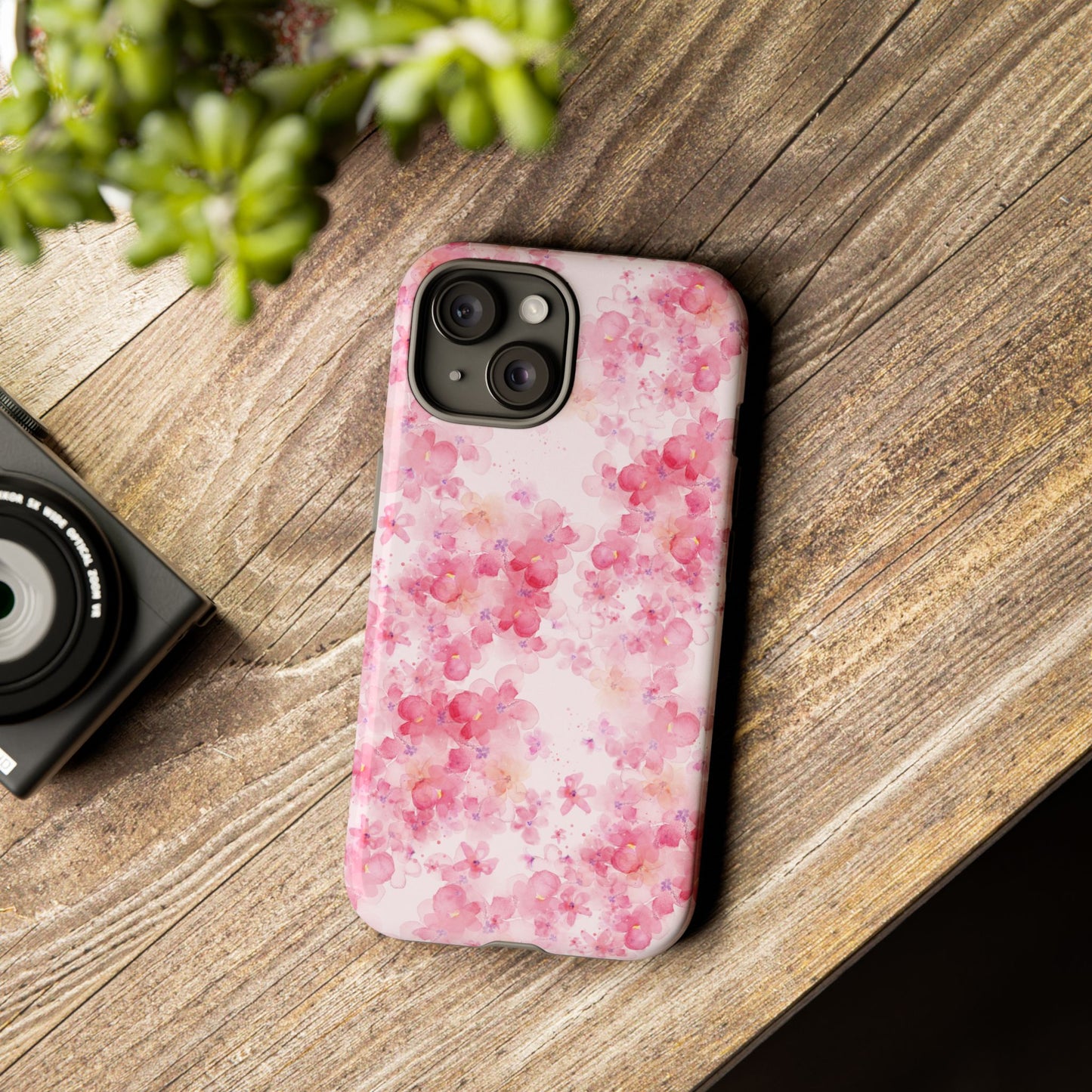 Floral Phone Case - Tough Cases with Pink Blossom Design