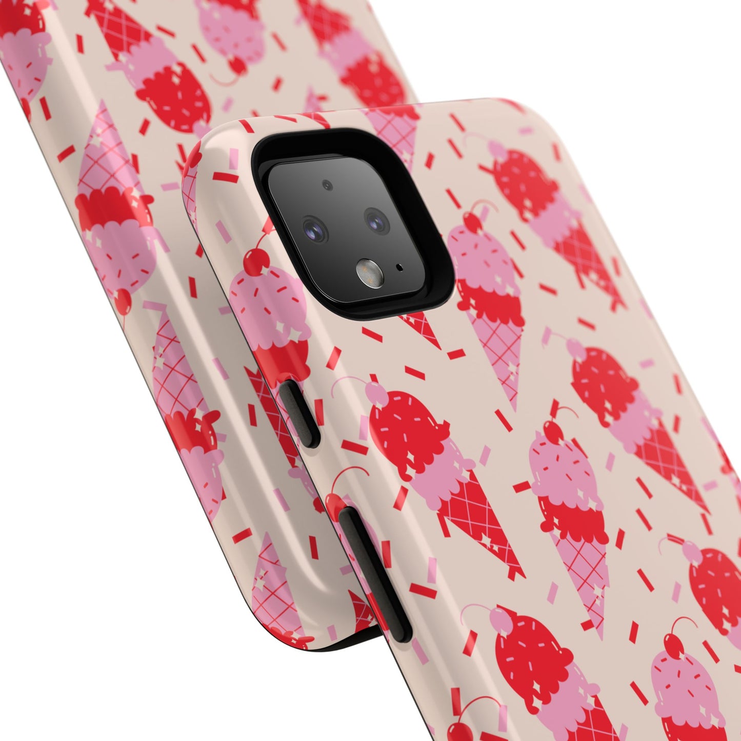 Ice Cream Phone Case - Cute Tough Cases for Ice Cream Lovers, Fun Summer Accessory, Birthday Gift, Colorful iPhone Cover