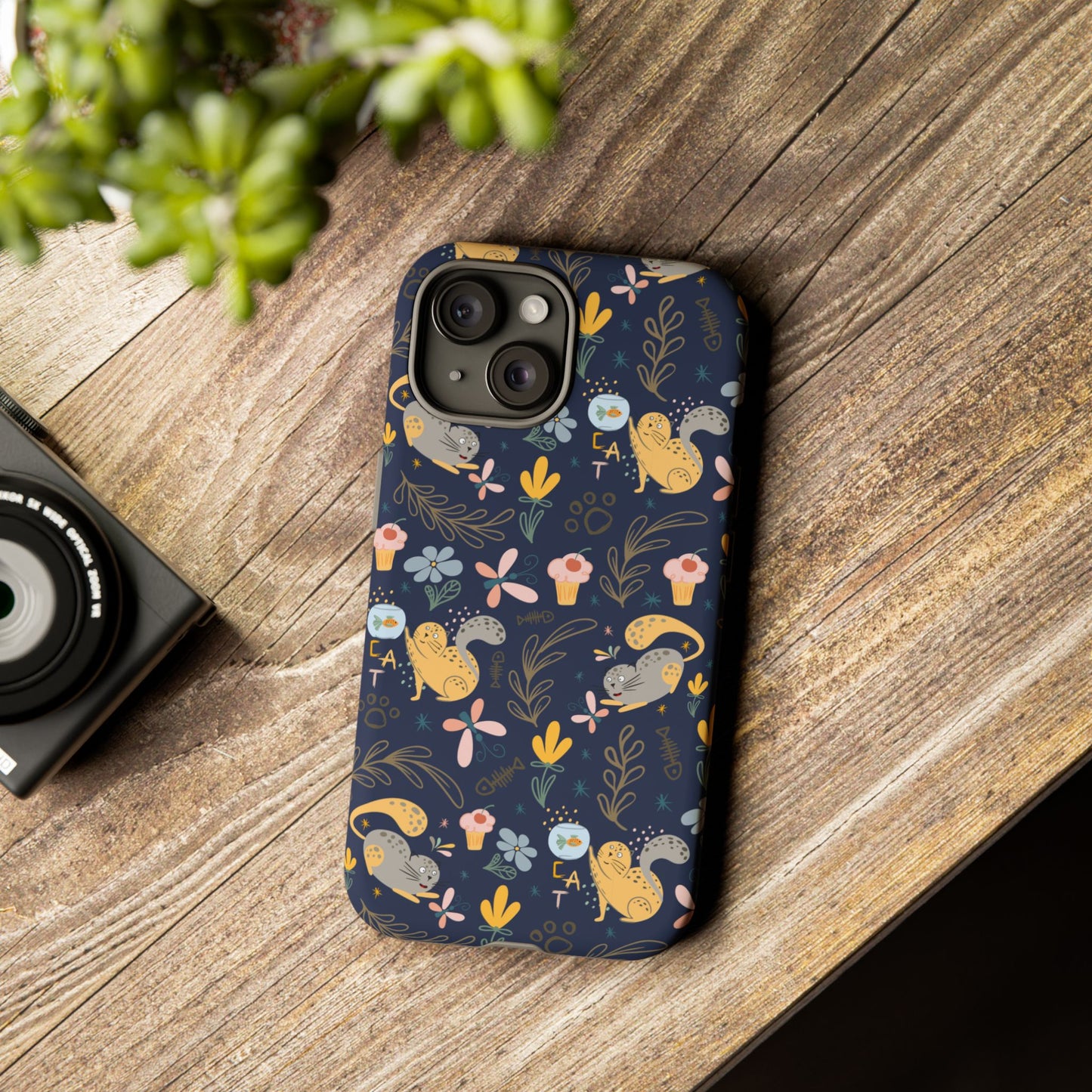 Cat-Themed Tough Phone Case - Tough Case For Stylish Protection