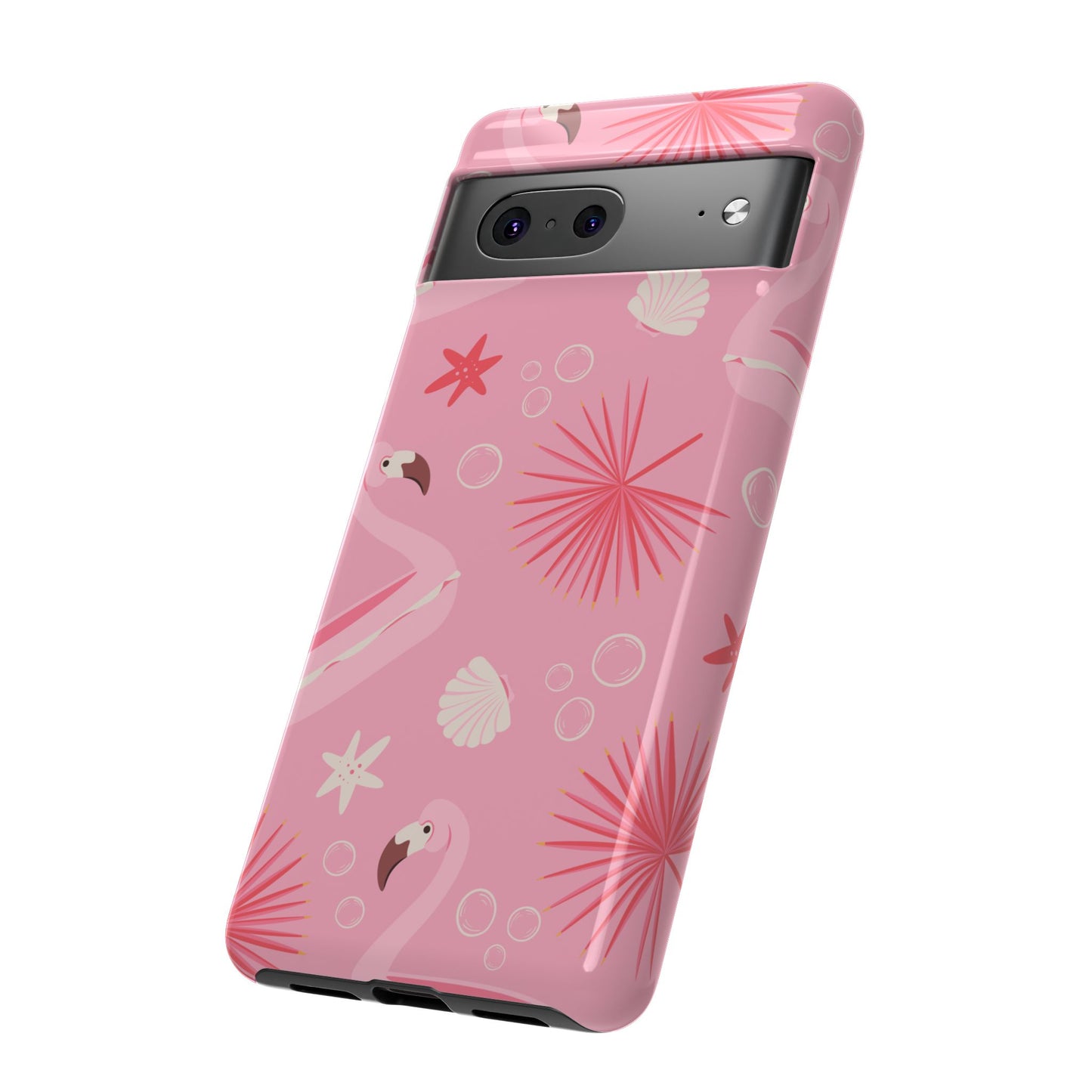 Tough Cases: Tropical Flamingo Phone Case for Summer Vibes