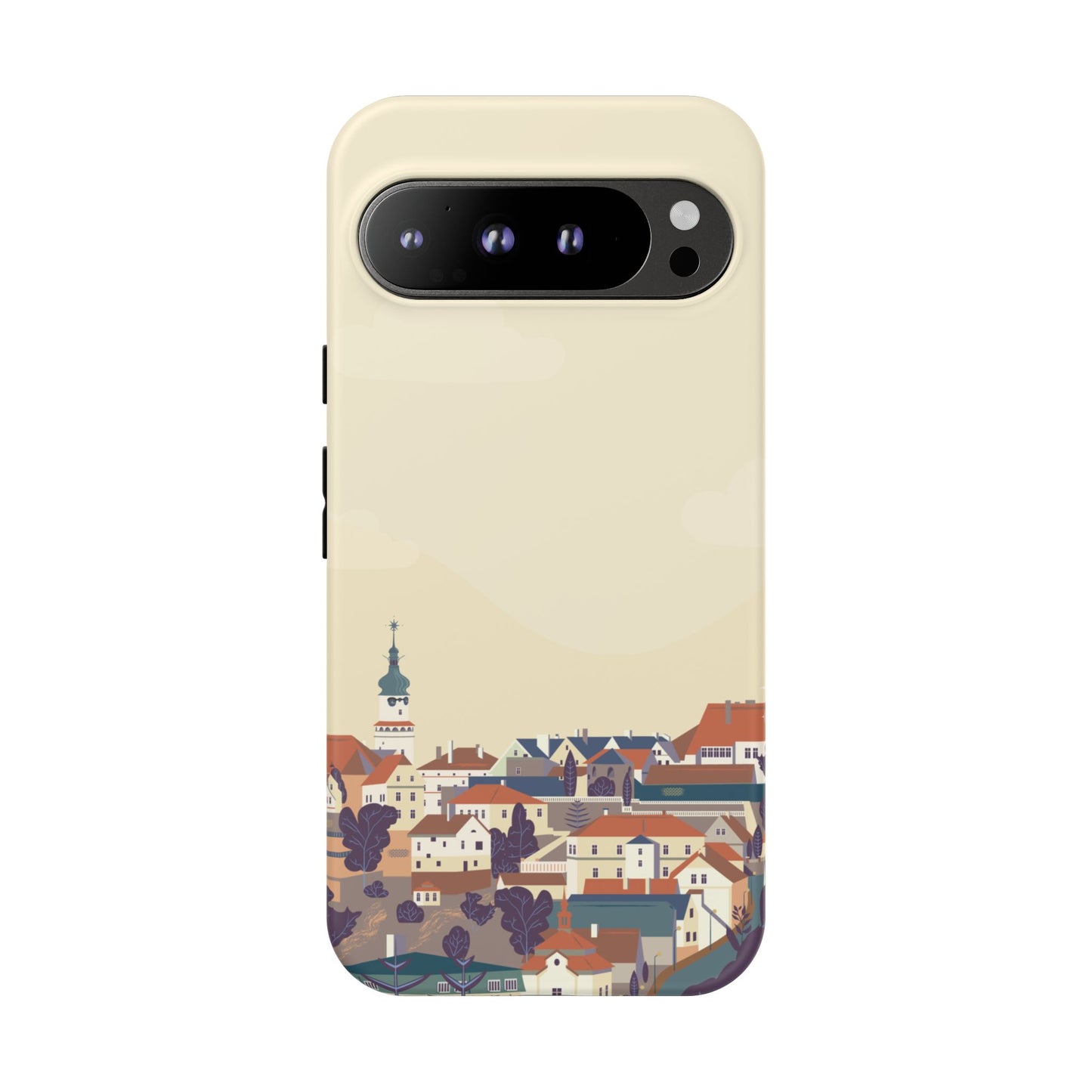 Artistic Phone Case - Charming Village Design