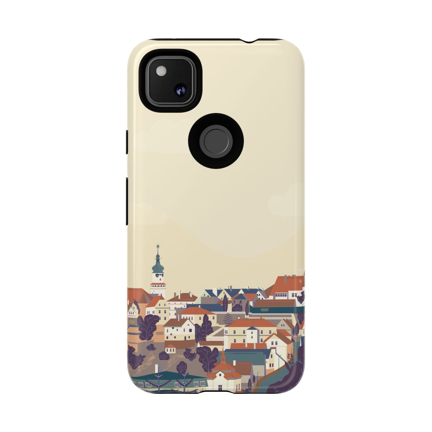 Artistic Phone Case - Charming Village Design