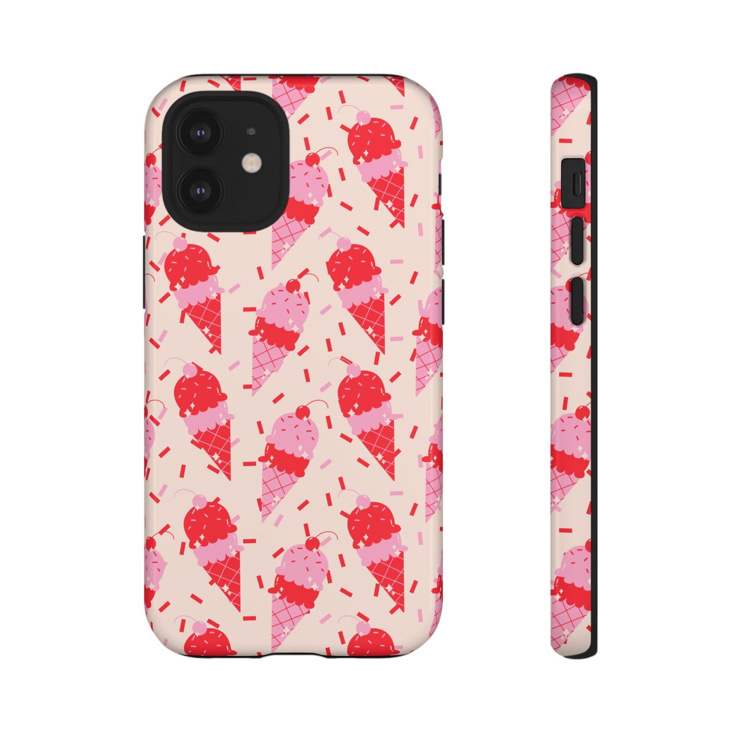 Ice Cream Phone Case - Cute Tough Cases for Ice Cream Lovers, Fun Summer Accessory, Birthday Gift, Colorful iPhone Cover