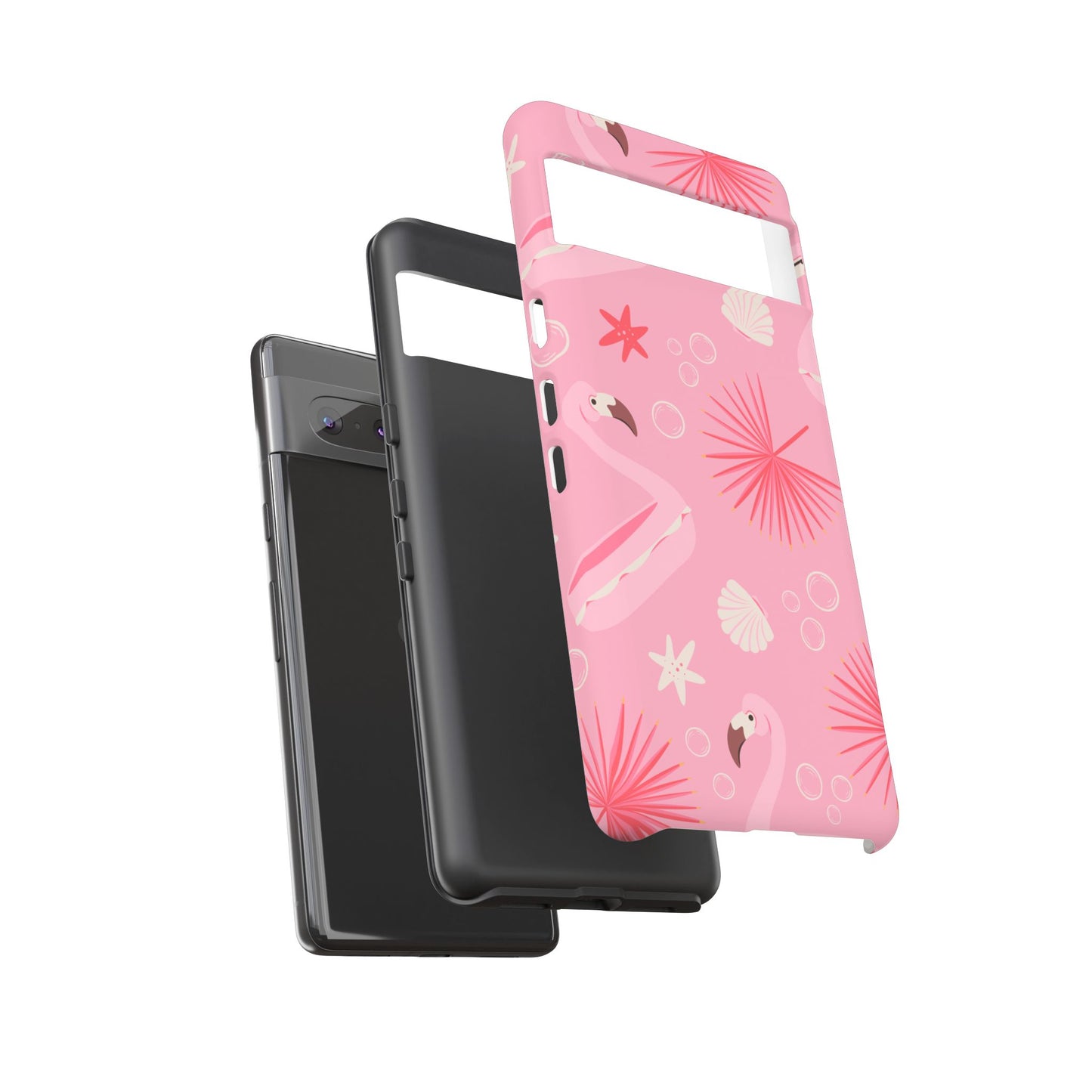Tough Cases: Tropical Flamingo Phone Case for Summer Vibes