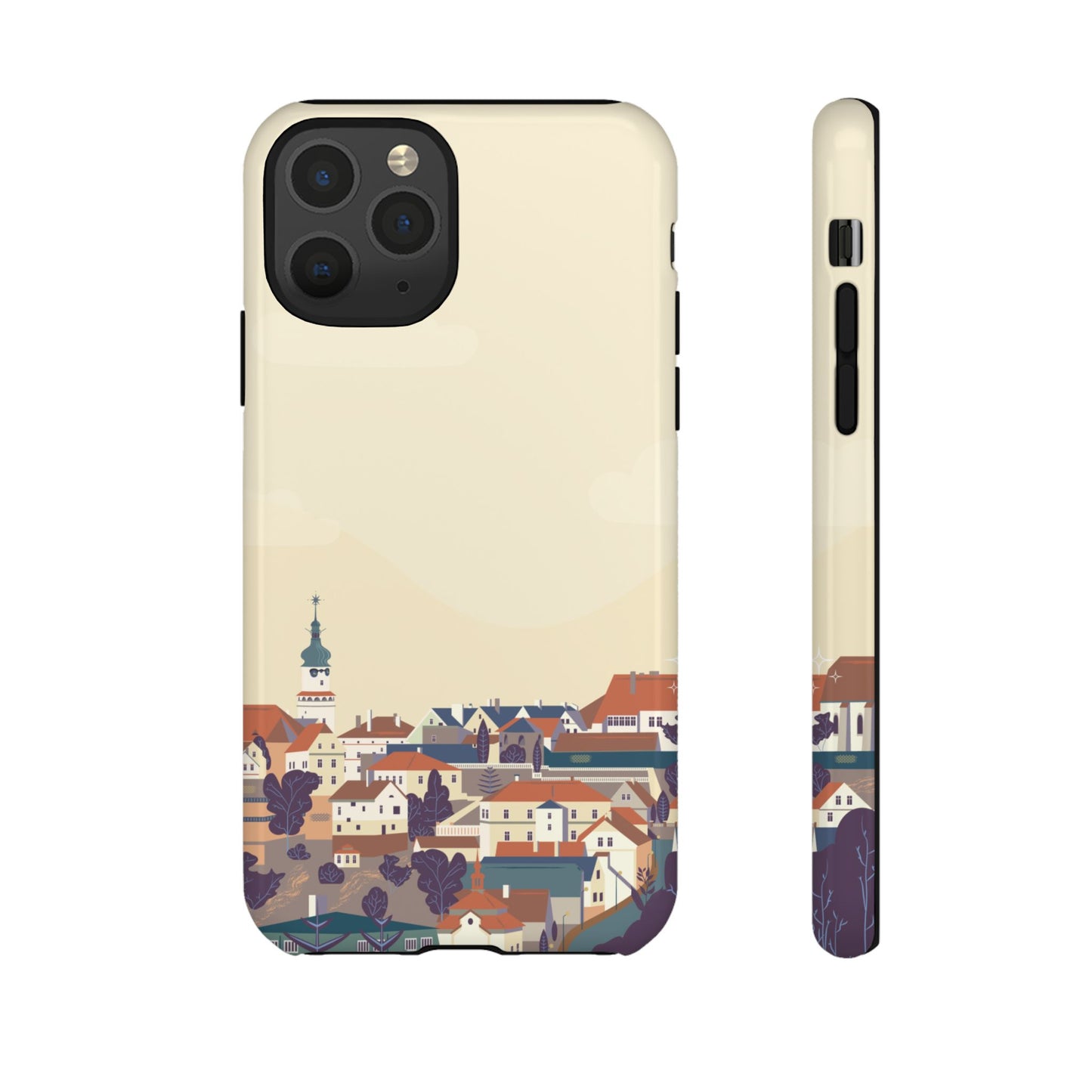 Artistic Phone Case - Charming Village Design
