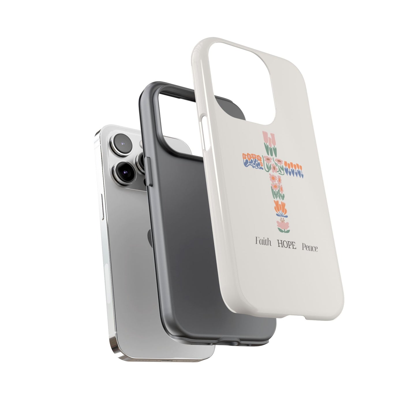 Faith, Hope, Peace Phone Case - Tough Cases for Spiritual Inspiration