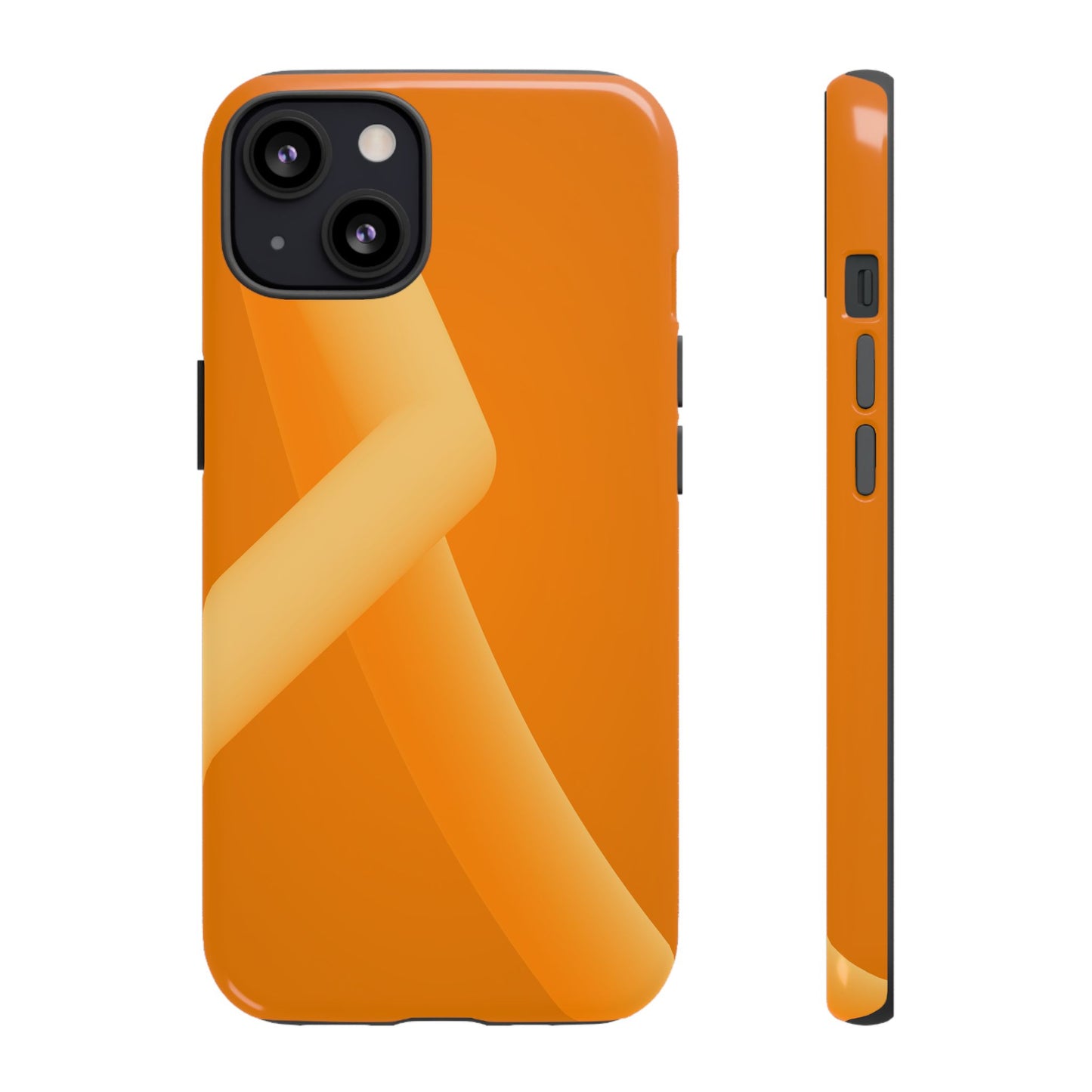 Stylish Tough Phone Case - Modern Orange Design for Ultimate Protection