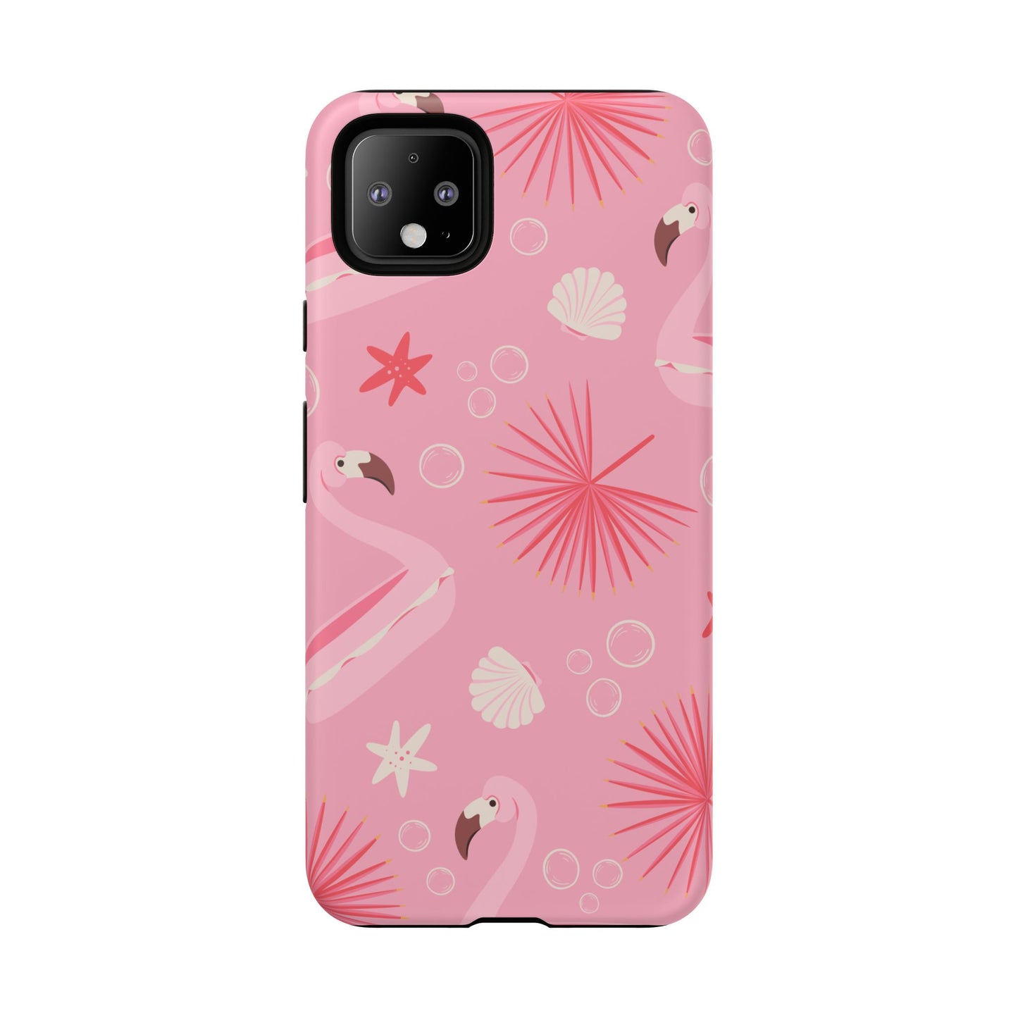 Tough Cases: Tropical Flamingo Phone Case for Summer Vibes